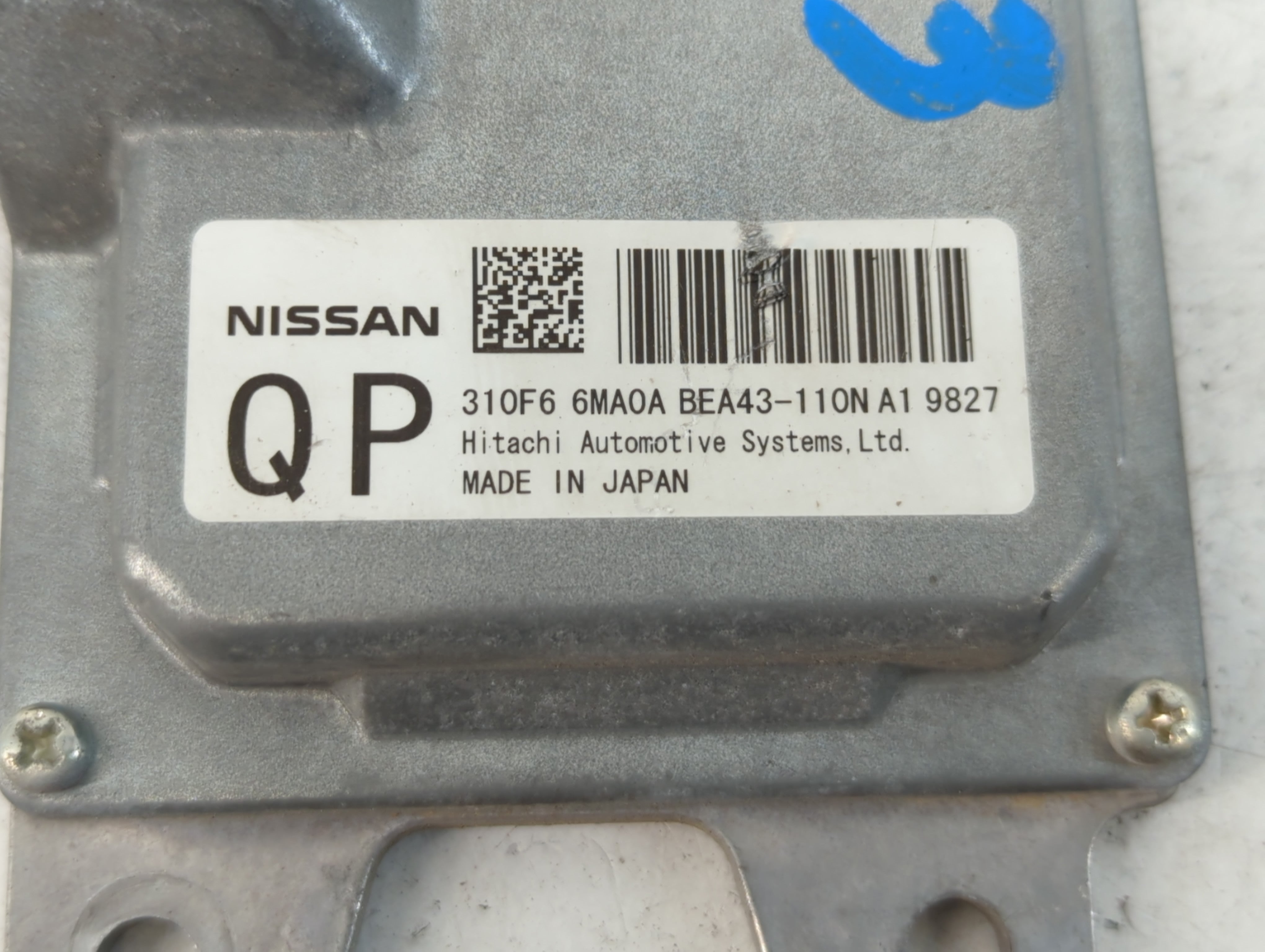 2020 Nissan Rogue PCM Engine Control Computer ECU ECM PCU OEM P/N:BEA43-110N A1 9827 Fits OEM Used Auto Parts - Oemusedautoparts1.com