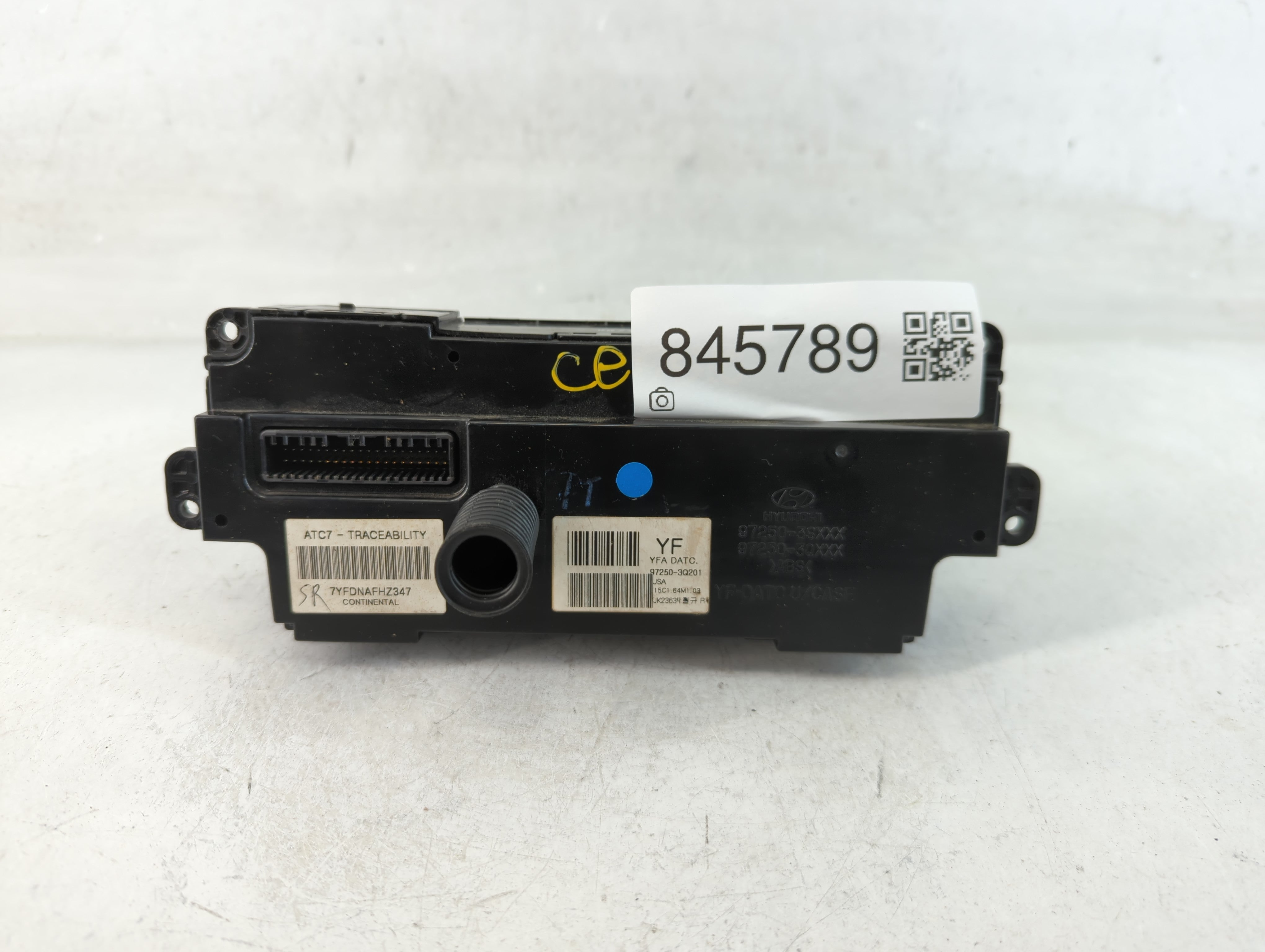 2011-2013 Hyundai Sonata Climate Control Module Temperature AC/Heater Replacement P/N:97250-3Q201 Fits Fits 2011 2012 2013 OEM Used Auto Parts - Oemusedautoparts1.com