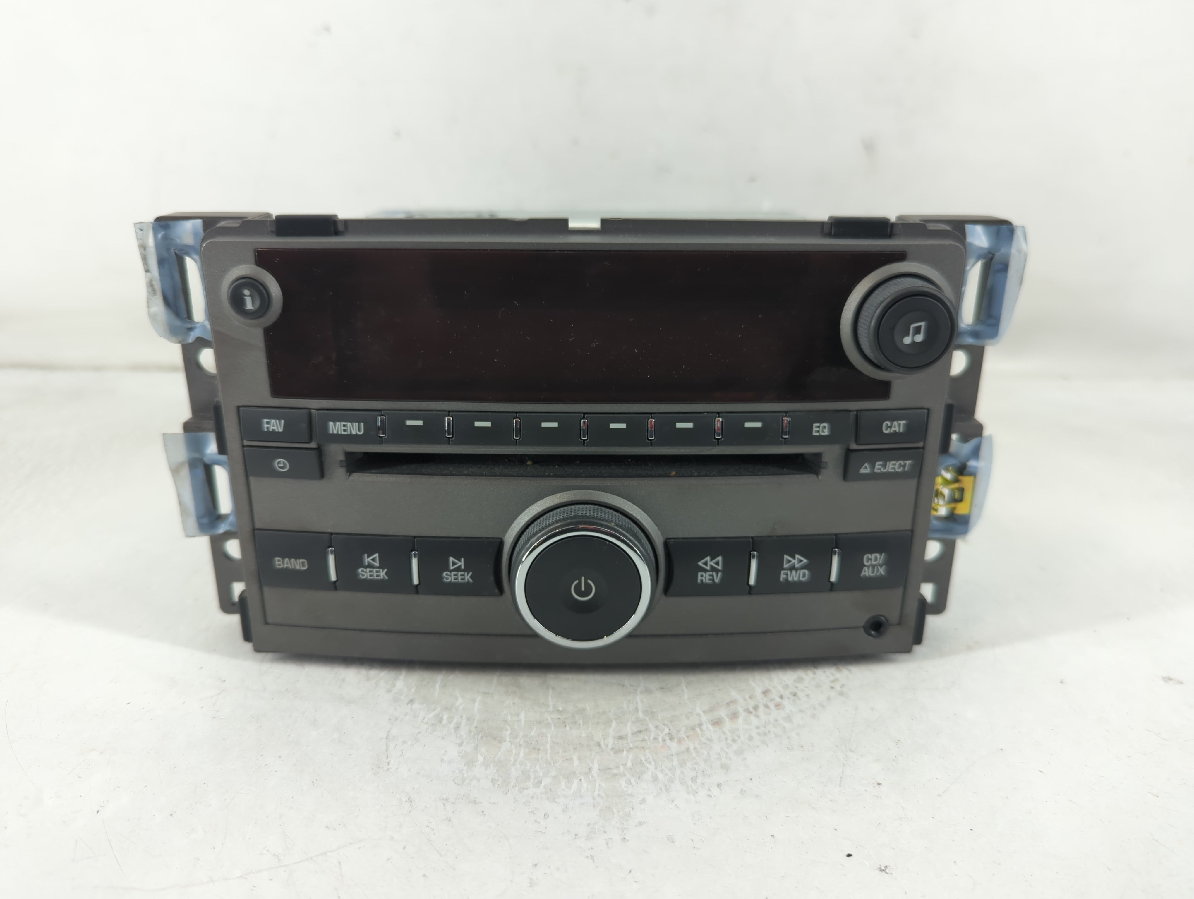 2007-2008 Saturn Aura Radio AM FM Cd Player Receiver Replacement P/N:15948188 Fits Fits 2007 2008 OEM Used Auto Parts - Oemusedautoparts1.com