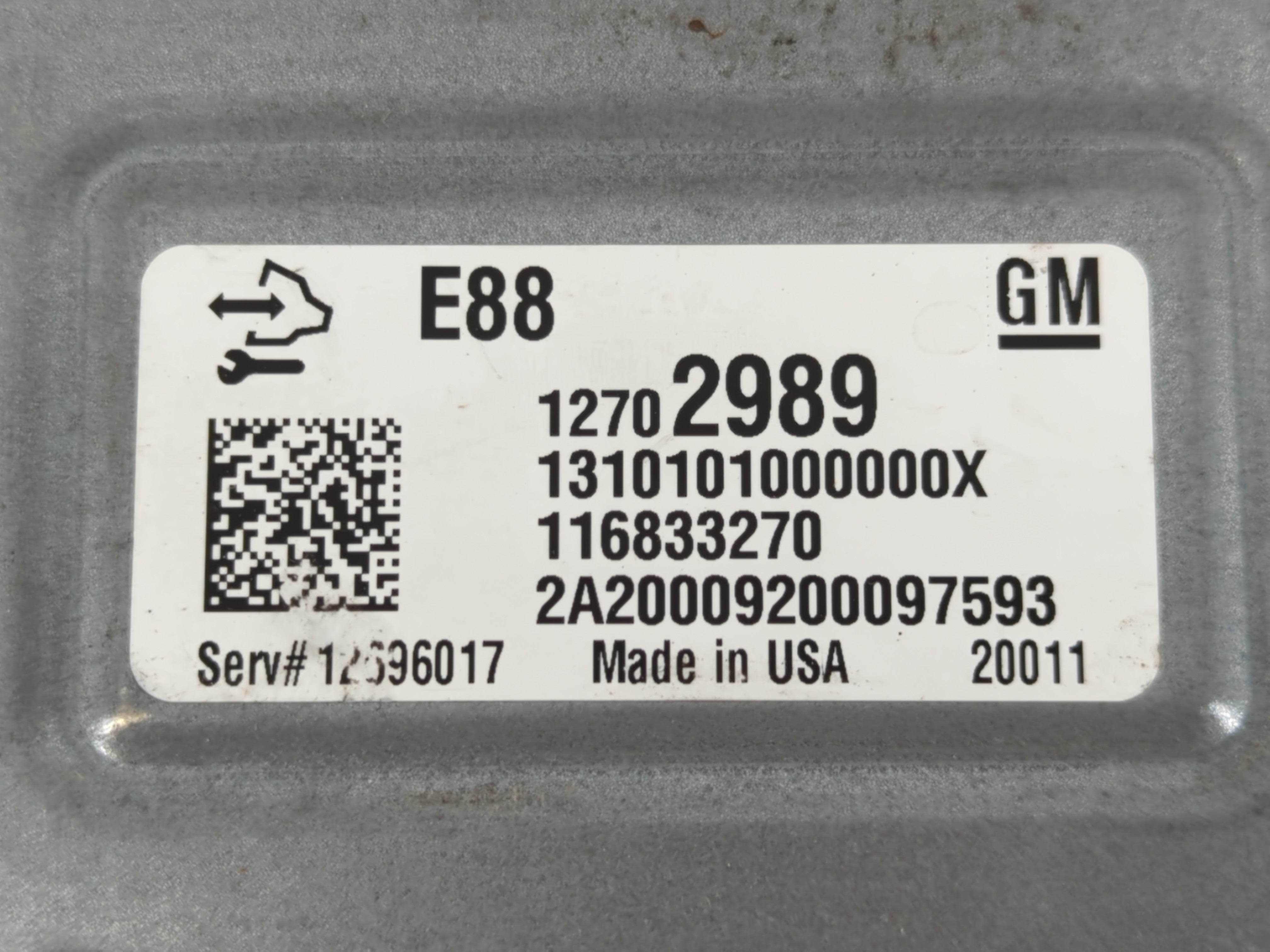 2020-2022 Chevrolet Equinox PCM Engine Control Computer ECU ECM PCU OEM P/N:12702989 E88 Fits Fits 2020 2021 2022 OEM Used Auto Parts - Oemusedautoparts1.com
