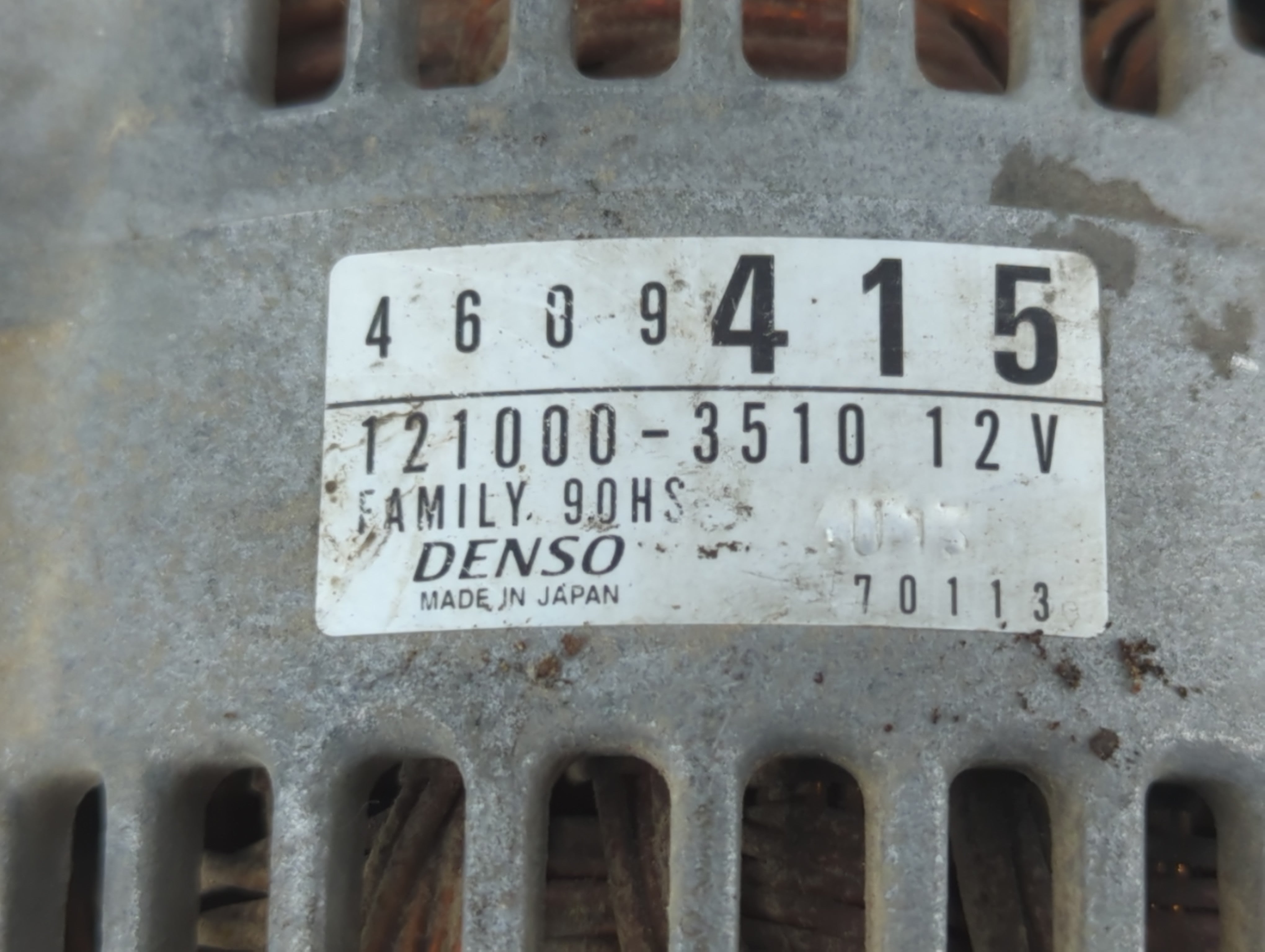 1995-2000 Dodge Stratus Alternator Replacement Generator Charging Assembly Engine OEM P/N:4609415 Fits OEM Used Auto Parts - Oemusedautoparts1.com
