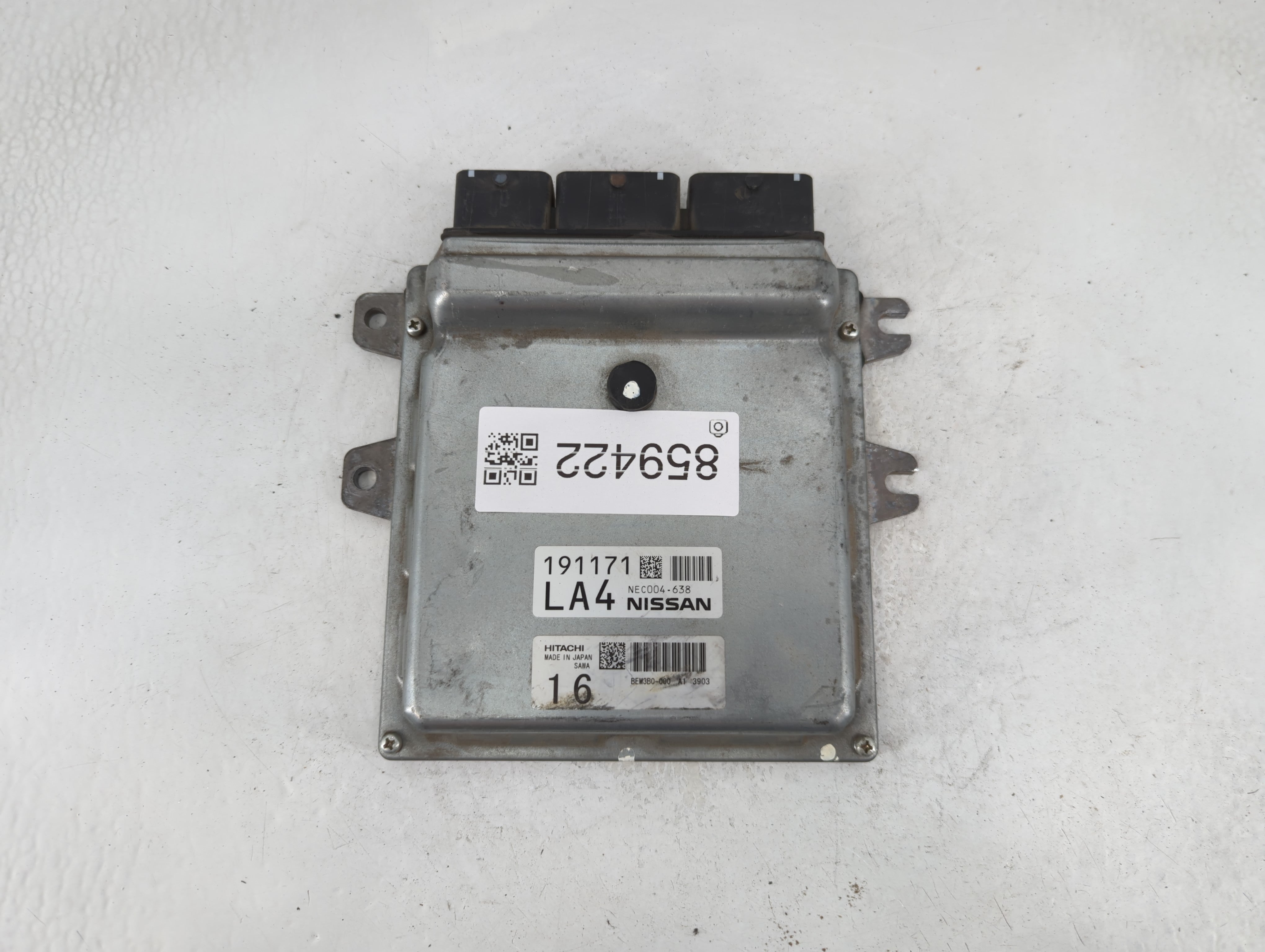 2014 Nissan Quest PCM Engine Control Computer ECU ECM PCU OEM P/N:NEC004-638 Fits OEM Used Auto Parts - Oemusedautoparts1.com