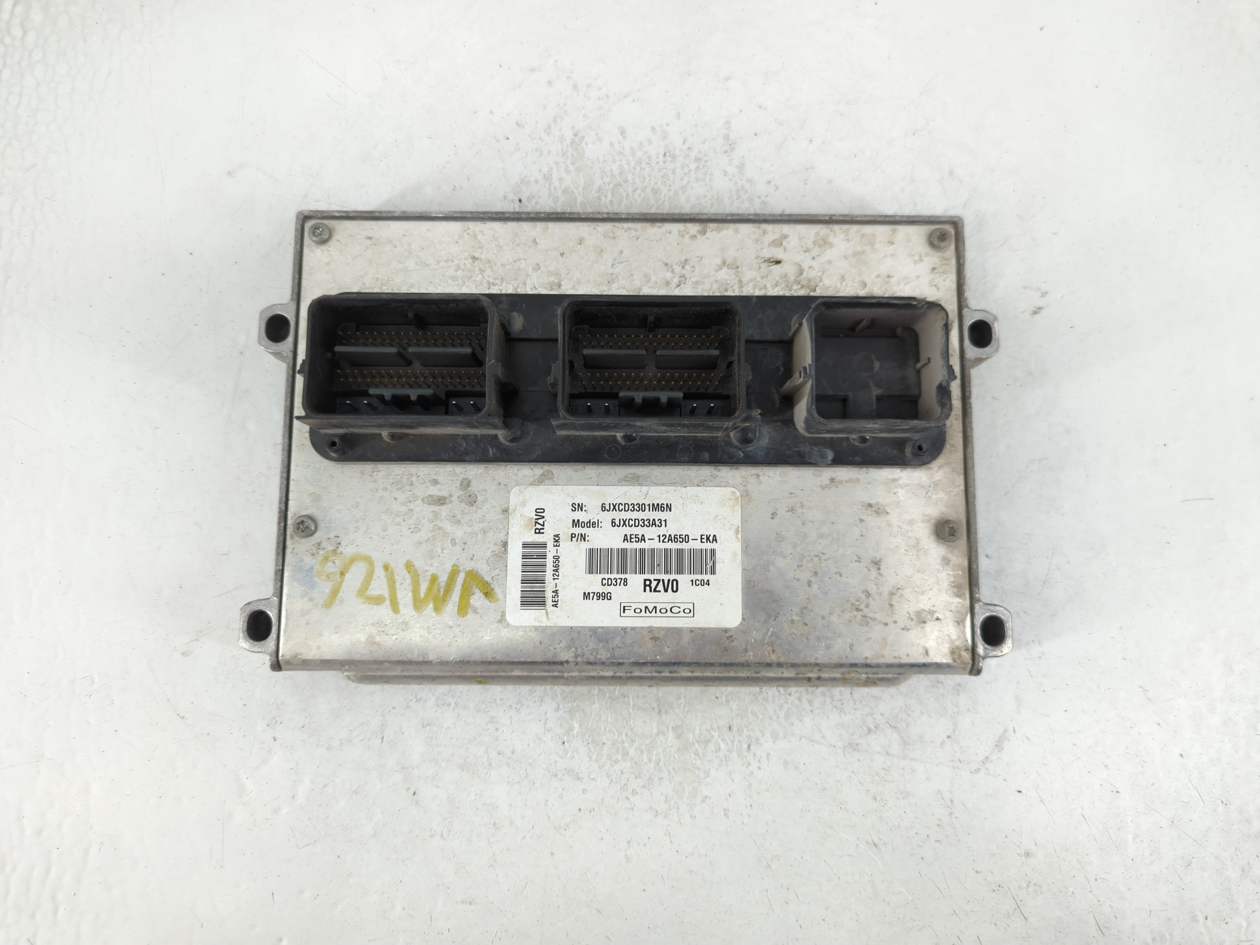 2011-2012 Lincoln Mkz PCM Engine Control Computer ECU ECM PCU OEM P/N:AE5A-12A650-EKA Fits Fits 2011 2012 OEM Used Auto Parts - Oemusedautoparts1.com
