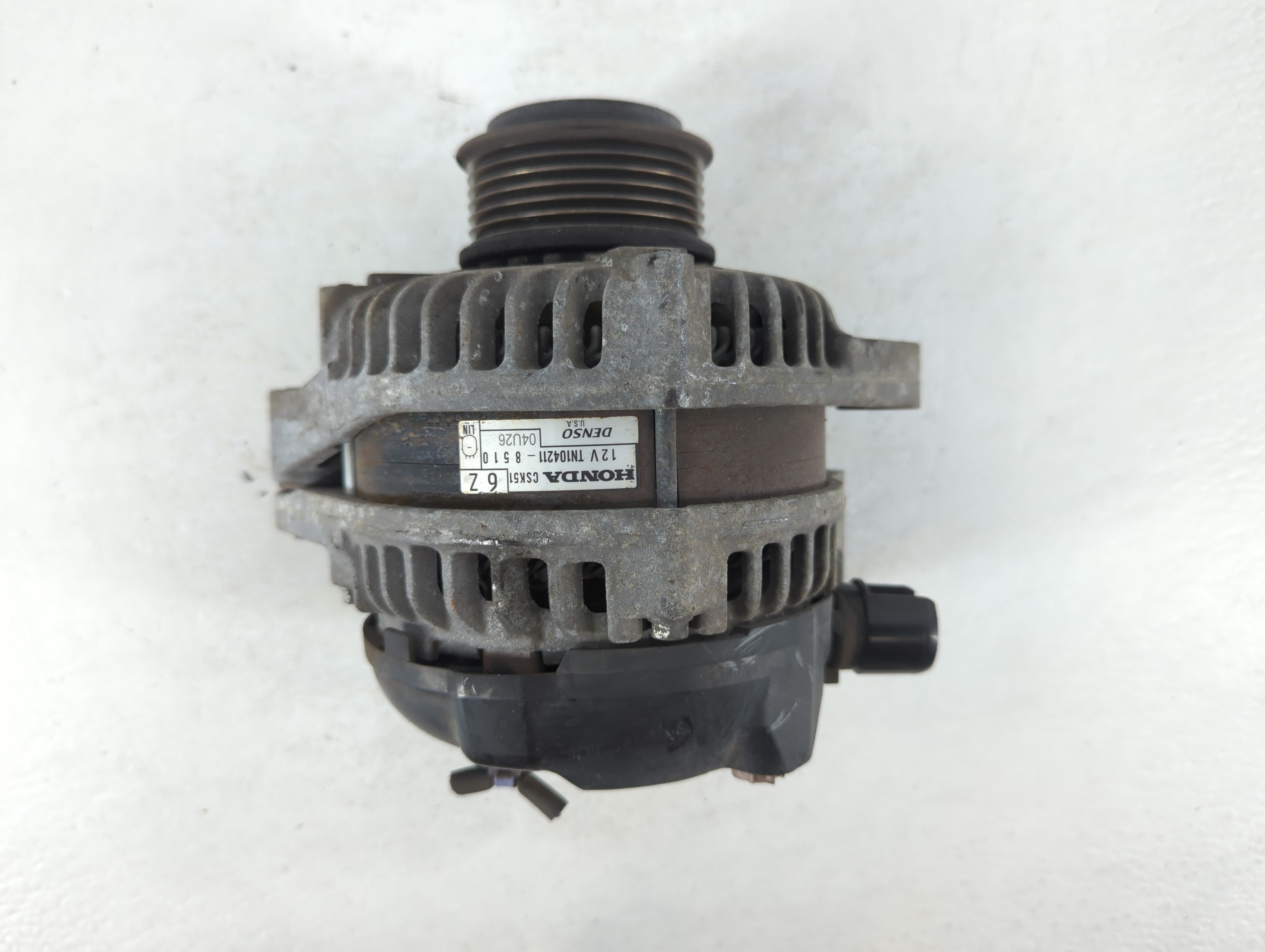 2018 Honda Odyssey Alternator Replacement Generator Charging Assembly Engine OEM P/N:TN104211-8510 Fits OEM Used Auto Parts - Oemusedautoparts1.com
