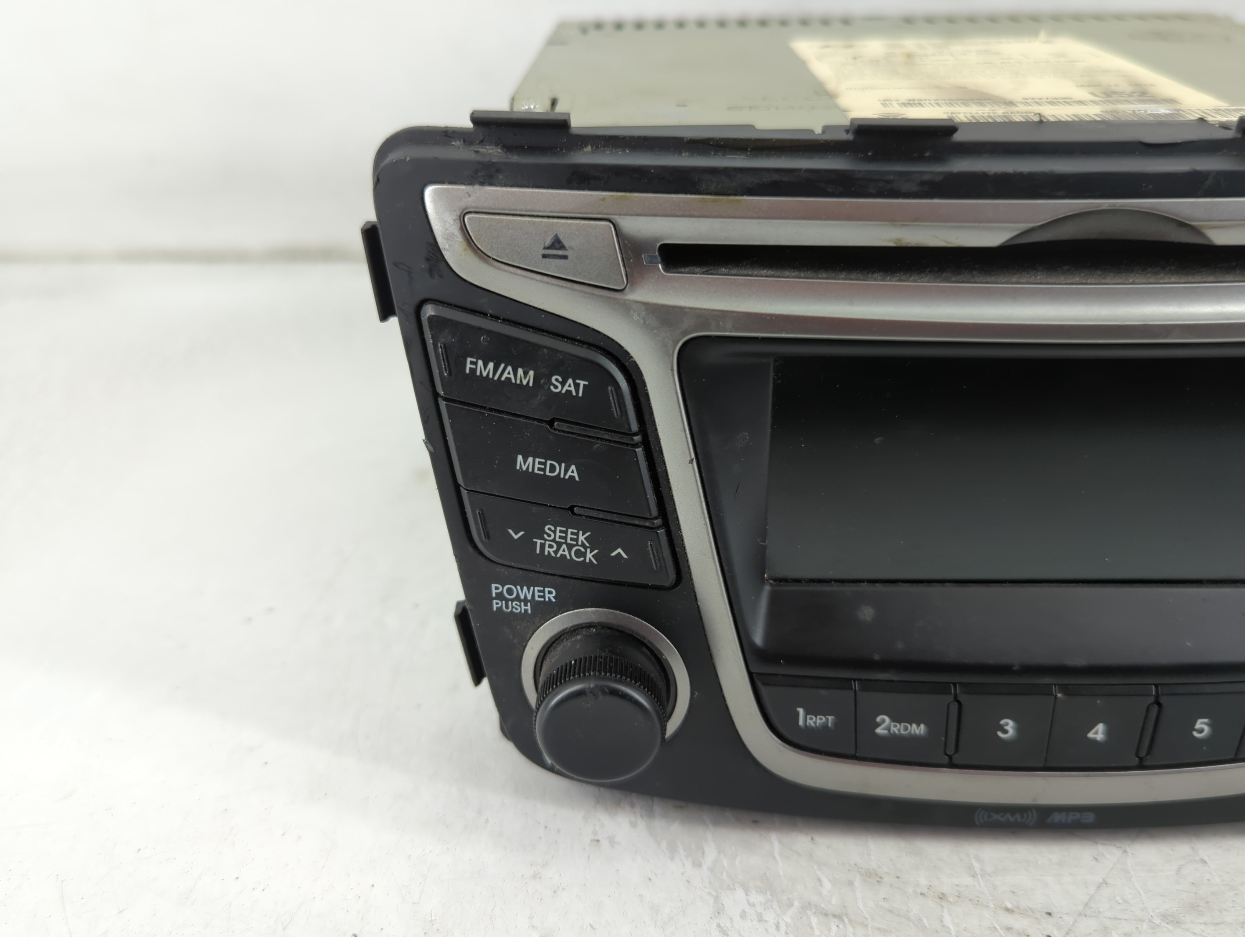 2015-2017 Hyundai Accent Radio AM FM Cd Player Receiver Replacement P/N:96170-1R111 Fits Fits 2015 2016 2017 OEM Used Auto Parts - Oemusedautoparts1.com