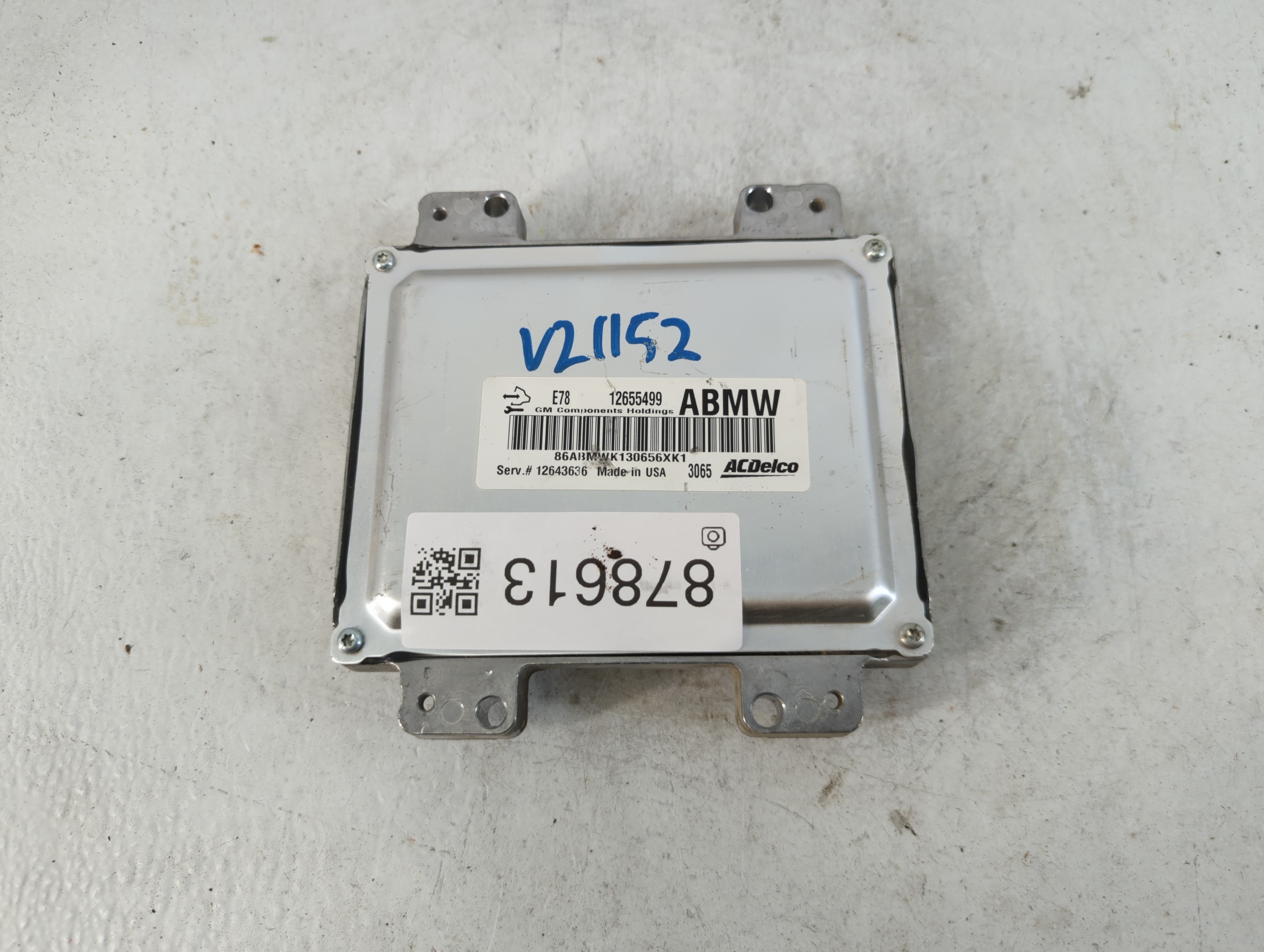 2012-2016 Chevrolet Sonic PCM Engine Control Computer ECU ECM PCU OEM P/N:12655499 12643636 Fits OEM Used Auto Parts - Oemusedautoparts1.com