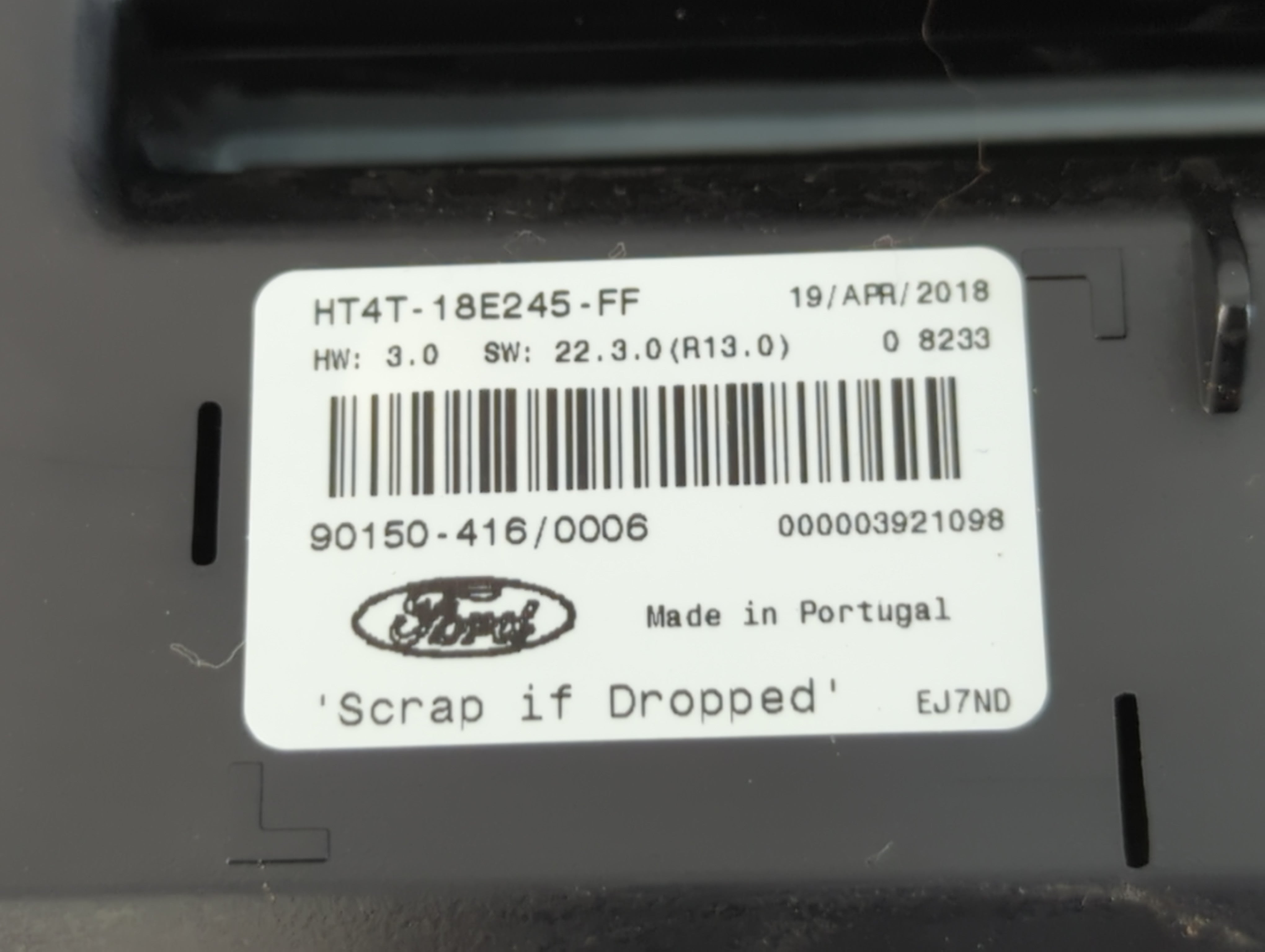 2017-2018 Ford Edge Radio AM FM Cd Player Receiver Replacement P/N:HT4T-18E245-FF Fits Fits 2017 2018 OEM Used Auto Parts - Oemusedautoparts1.com