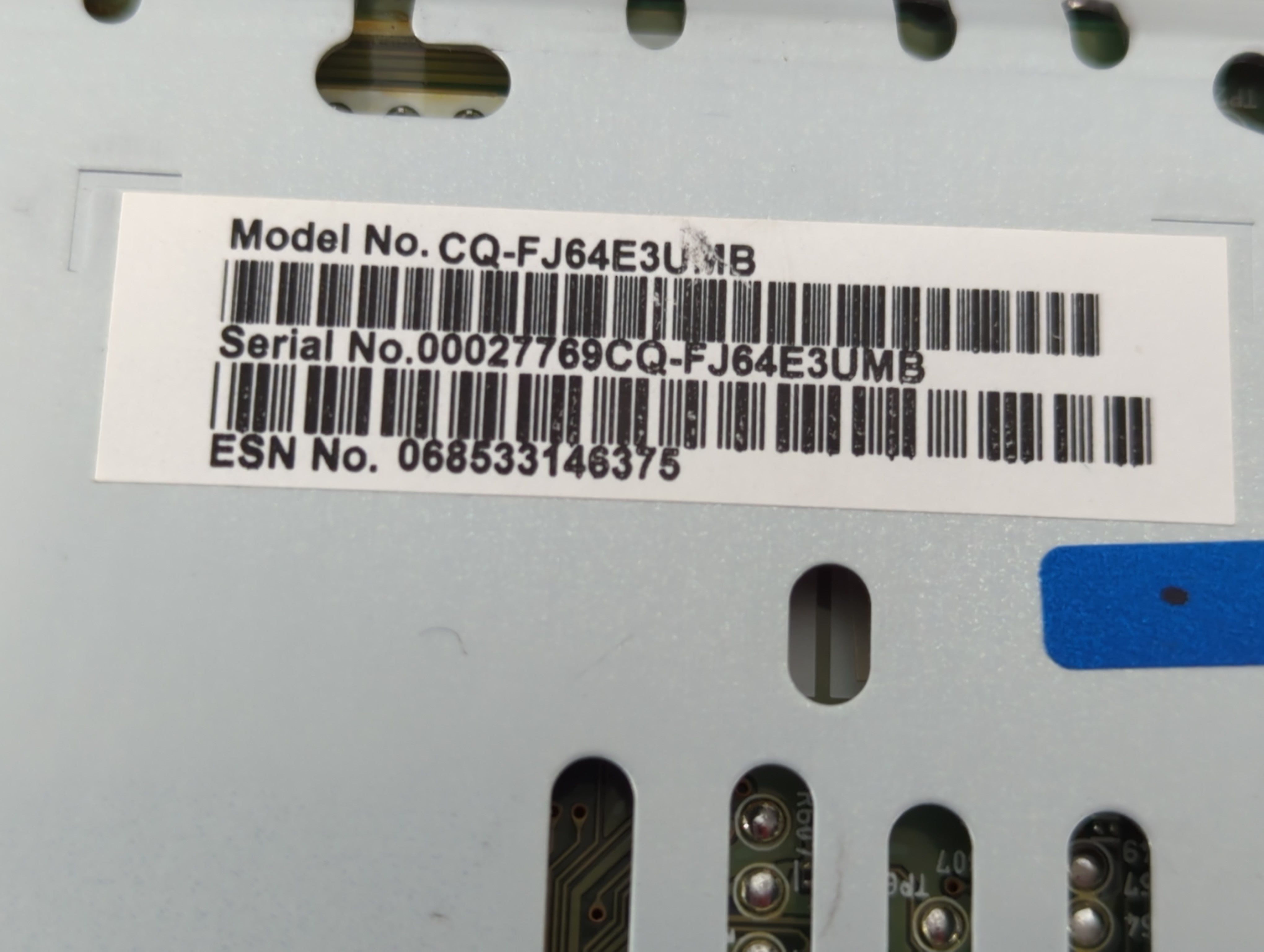2015-2018 Ford Edge Radio AM FM Cd Player Receiver Replacement P/N:CQ-FJ64E3UMB Fits Fits 2015 2016 2017 2018 OEM Used Auto Parts - Oemusedautoparts1.com