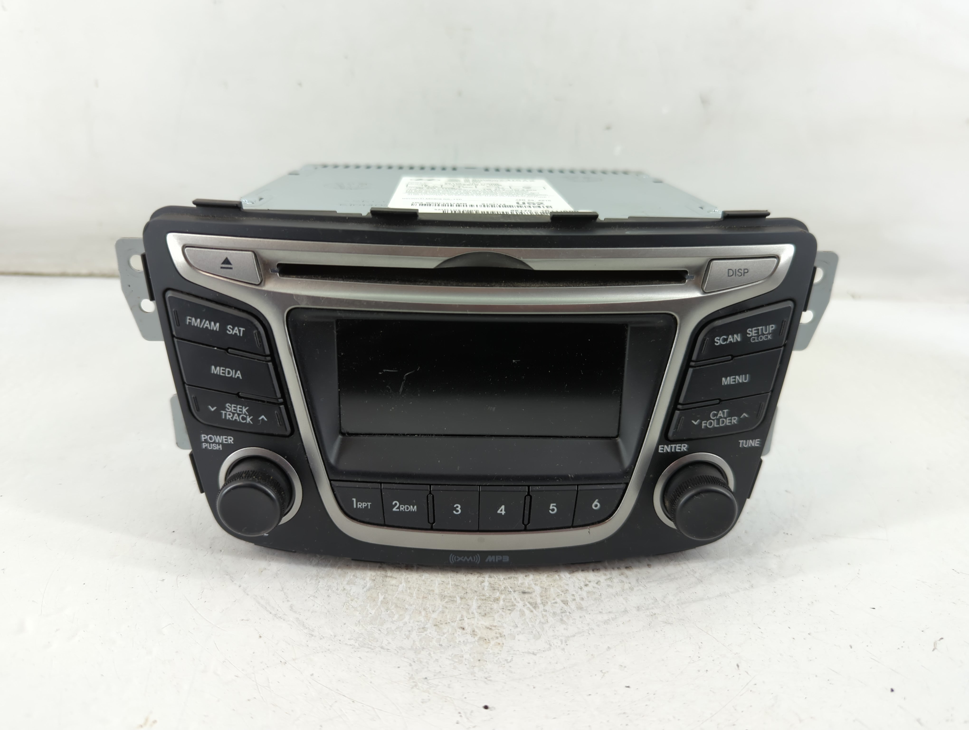 2015-2017 Hyundai Accent Radio AM FM Cd Player Receiver Replacement P/N:96170-1R111RDR Fits Fits 2015 2016 2017 OEM Used Auto Parts - Oemusedautoparts1.com