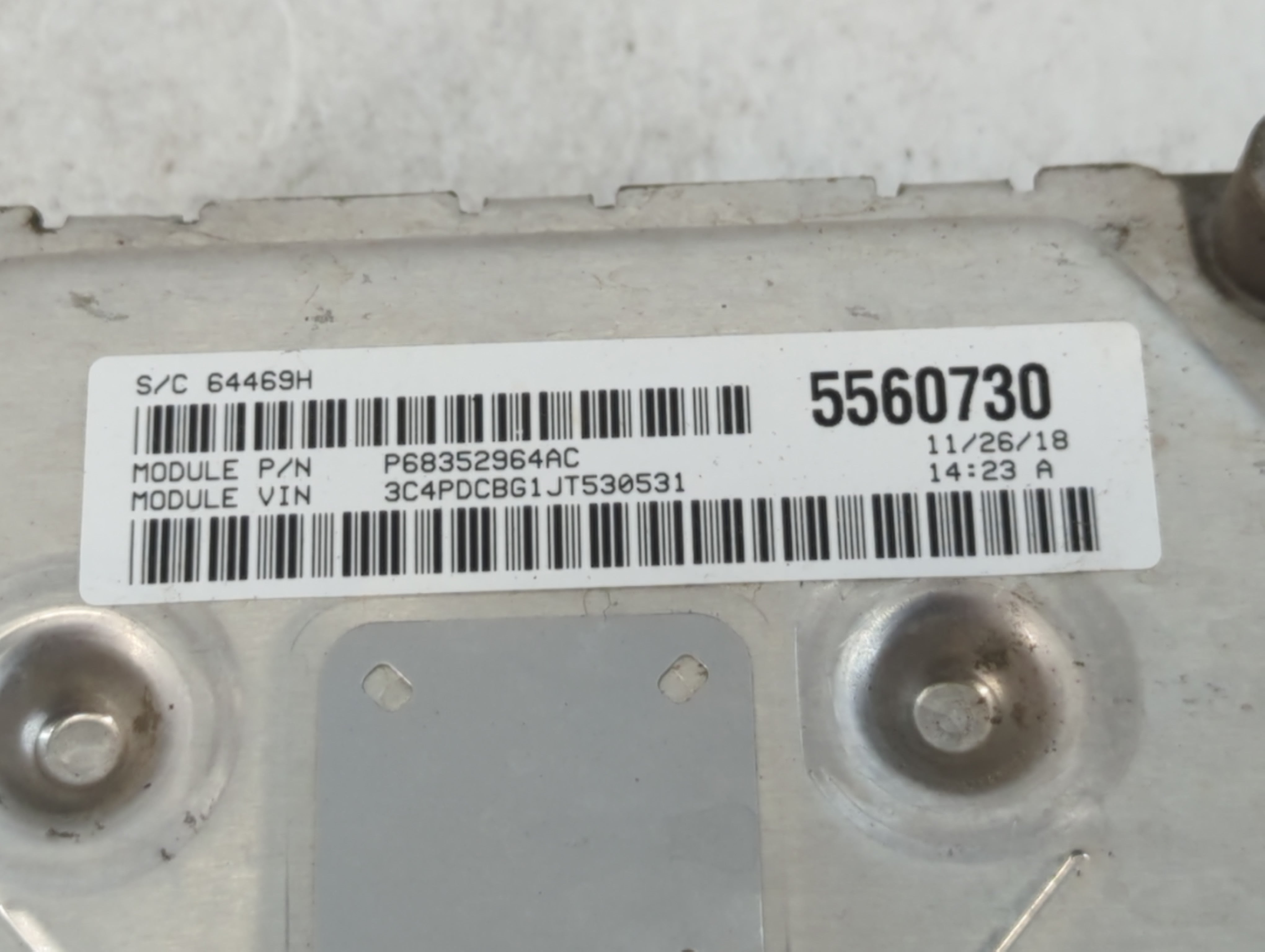 2016-2019 Dodge Journey PCM Engine Control Computer ECU ECM PCU OEM P/N:P682591354AB Fits Fits 2016 2017 2018 2019 OEM Used Auto Parts - Oemusedautoparts1.com