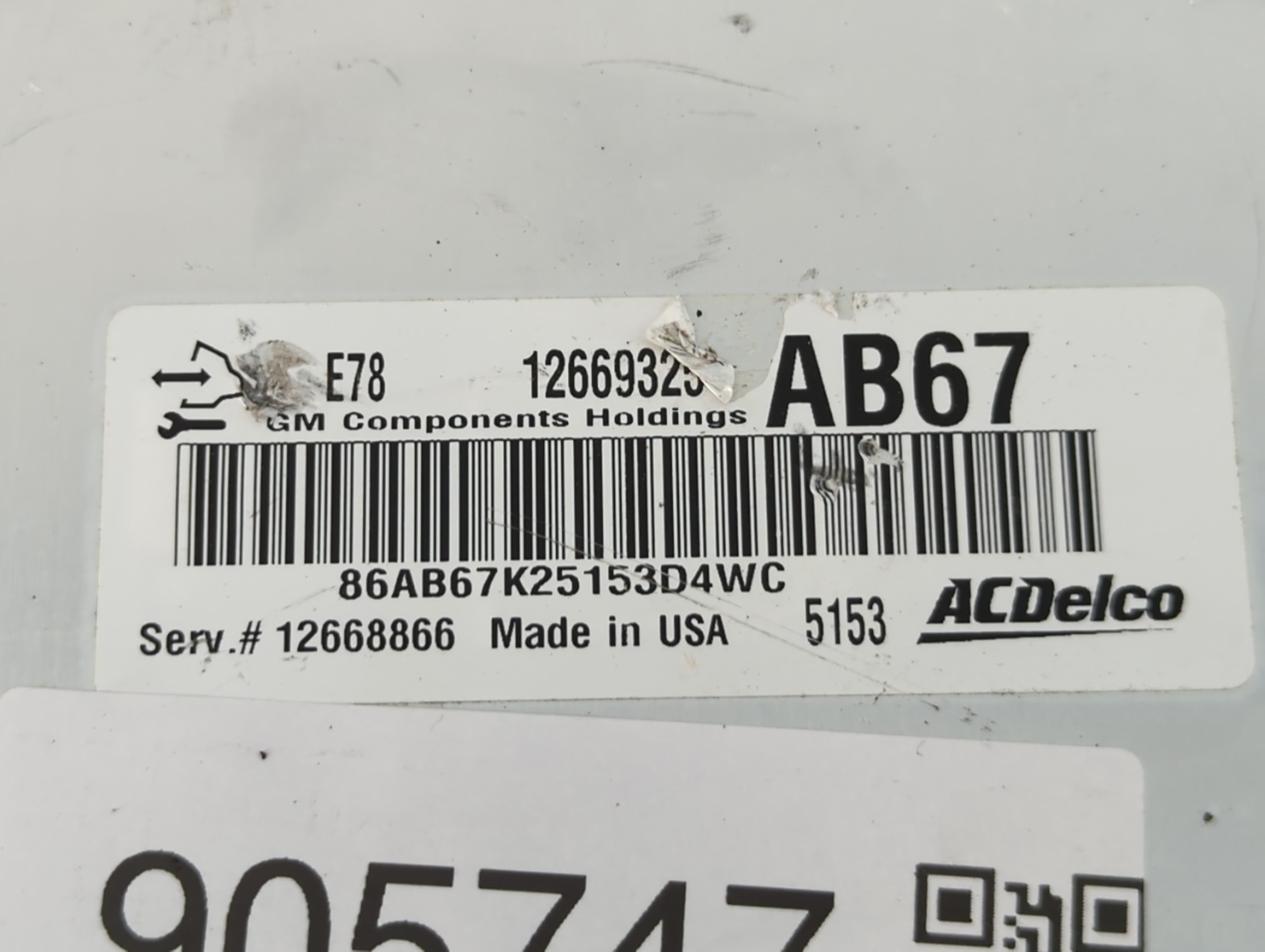 2012-2016 Chevrolet Sonic PCM Engine Control Computer ECU ECM PCU OEM P/N:E78 12656958 Fits Fits 2011 2012 2013 2014 2015 2016 OEM Used Auto Parts - Oemusedautoparts1.com