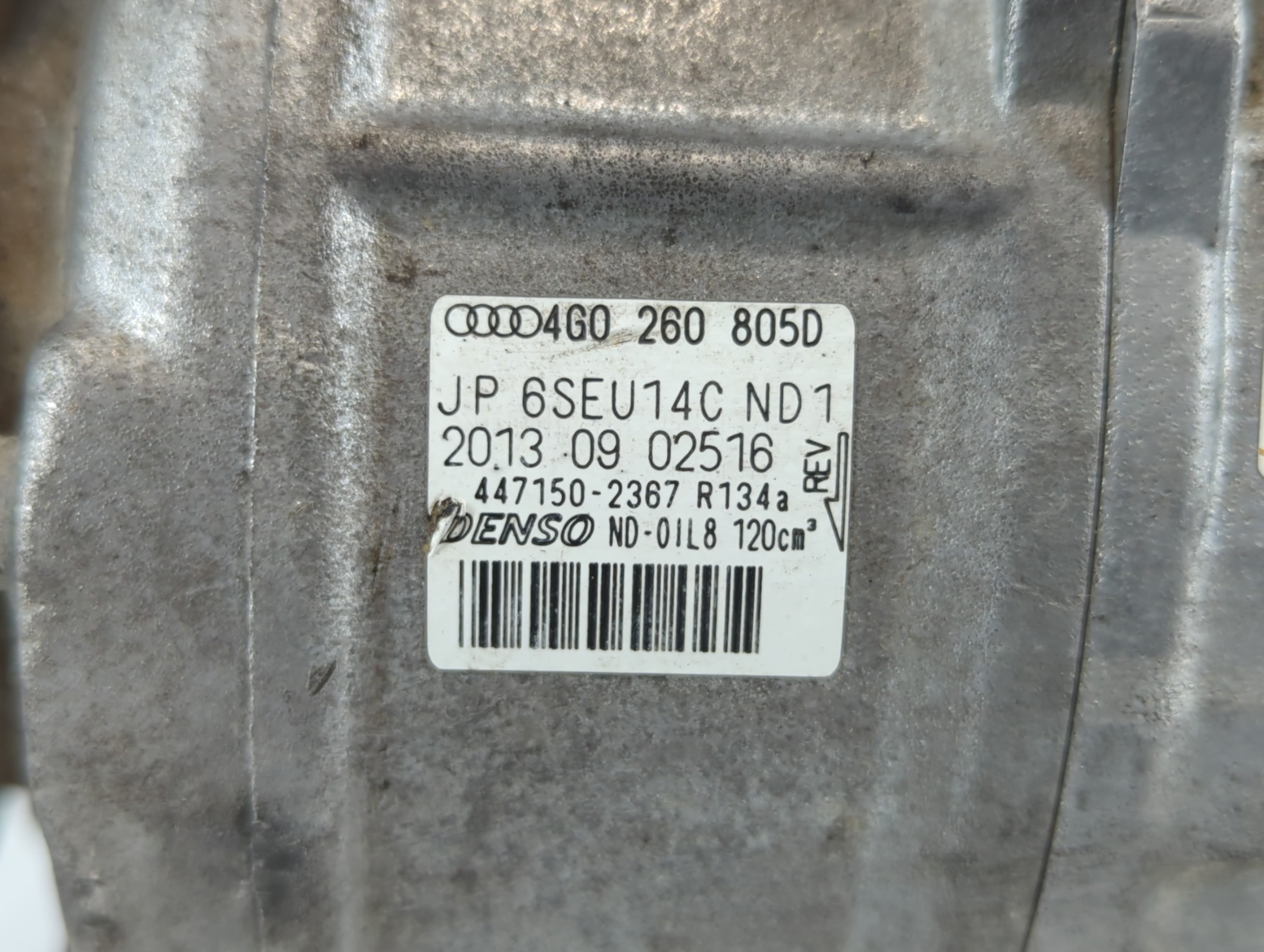 2012-2015 Audi A6 Alternator Replacement Generator Charging Assembly Engine OEM P/N:4G0 260 805 D Fits Fits 2012 2013 2014 2015 OEM Used Auto Parts - Oemusedautoparts1.com