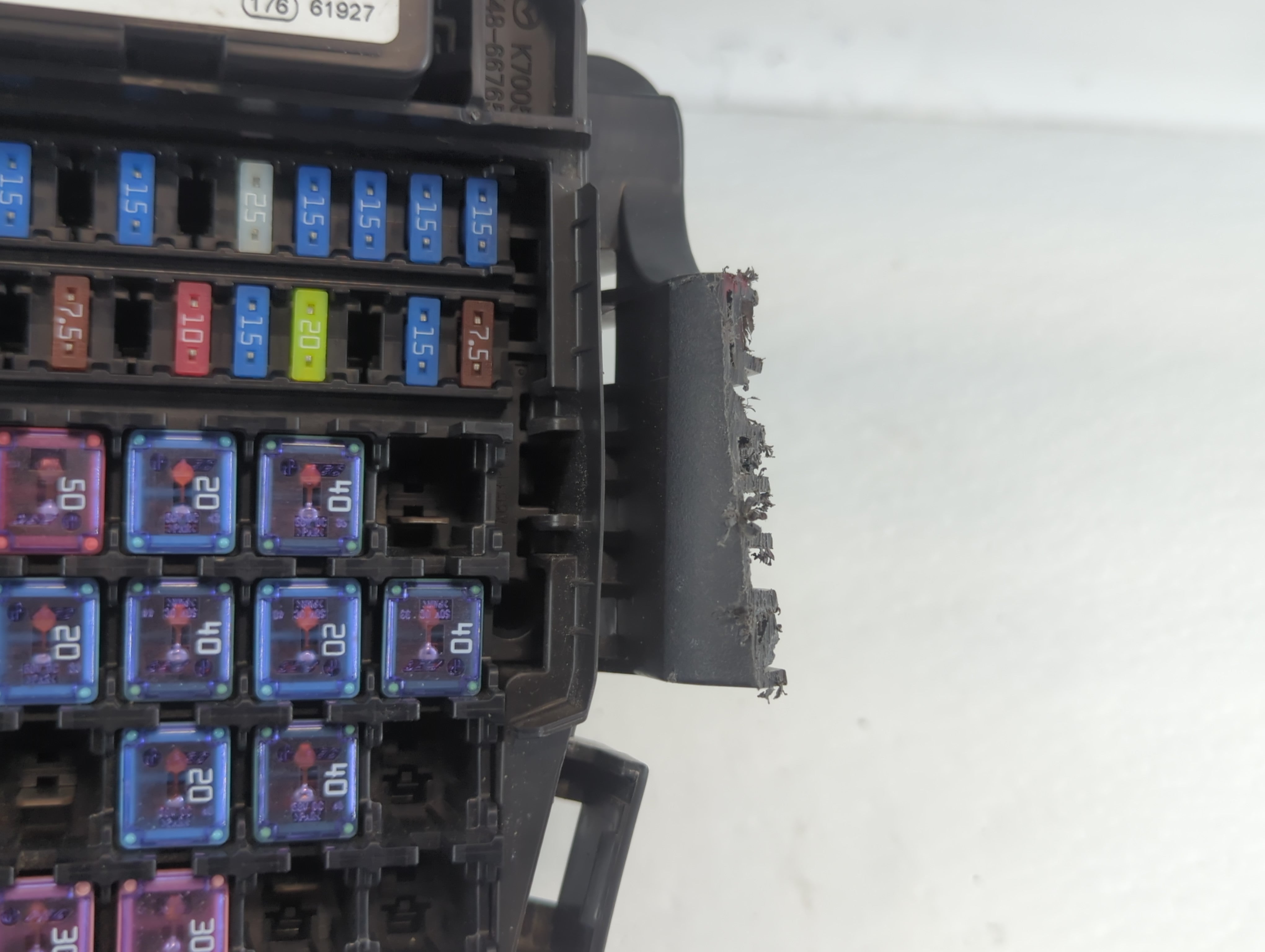 2014-2016 Mazda 6 Fusebox Fuse Box Panel Relay Module P/N:F005 V0 1711 G46C-675X0 A Fits Fits 2014 2015 2016 OEM Used Auto Parts - Oemusedautoparts1.com