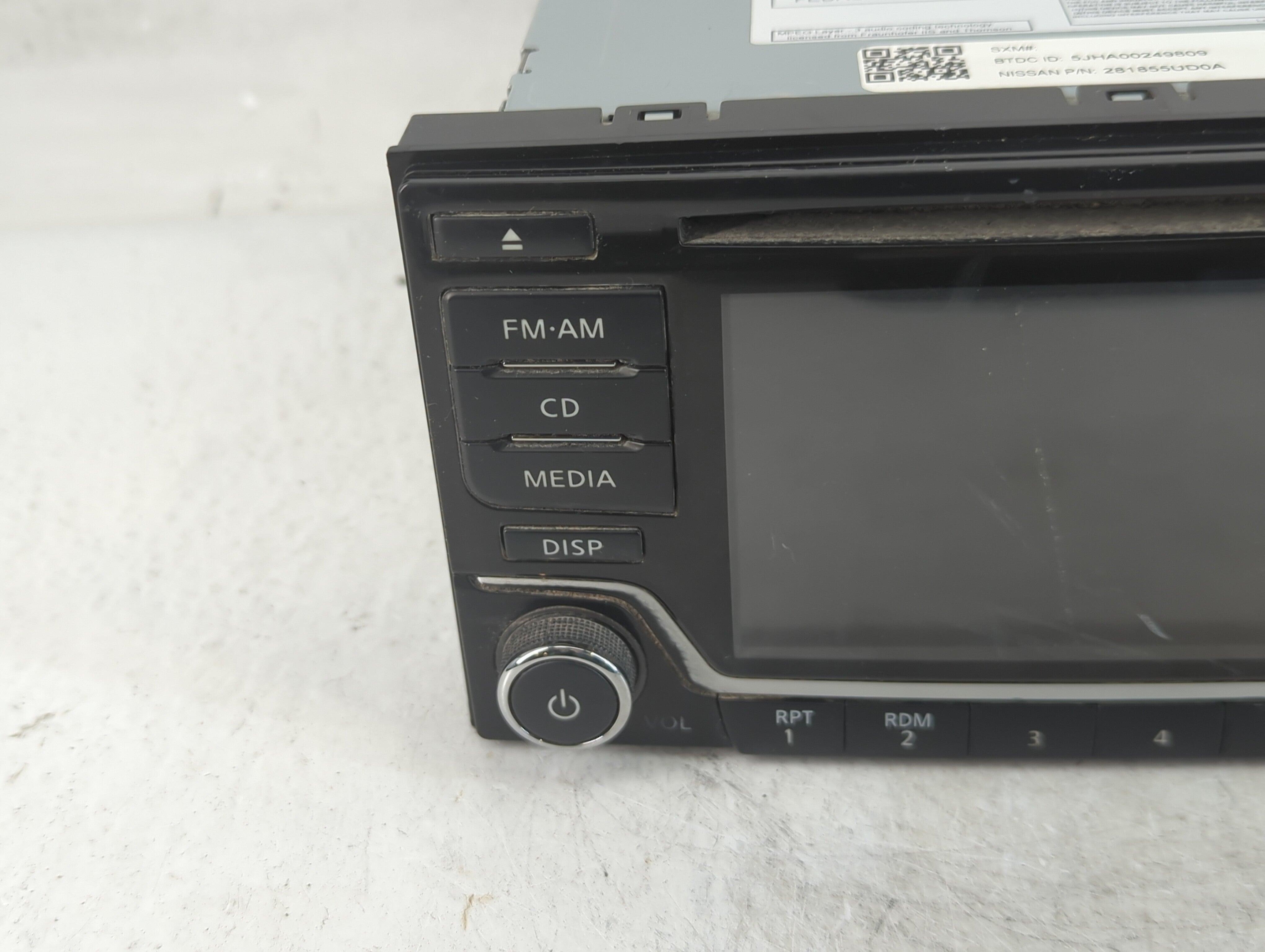 2013-2019 Nissan Sentra Radio AM FM Cd Player Receiver Replacement P/N:28185 5UD0A Fits Fits 2013 2014 2015 2016 2017 2018 2019 OEM Used Auto Parts - Oemusedautoparts1.com