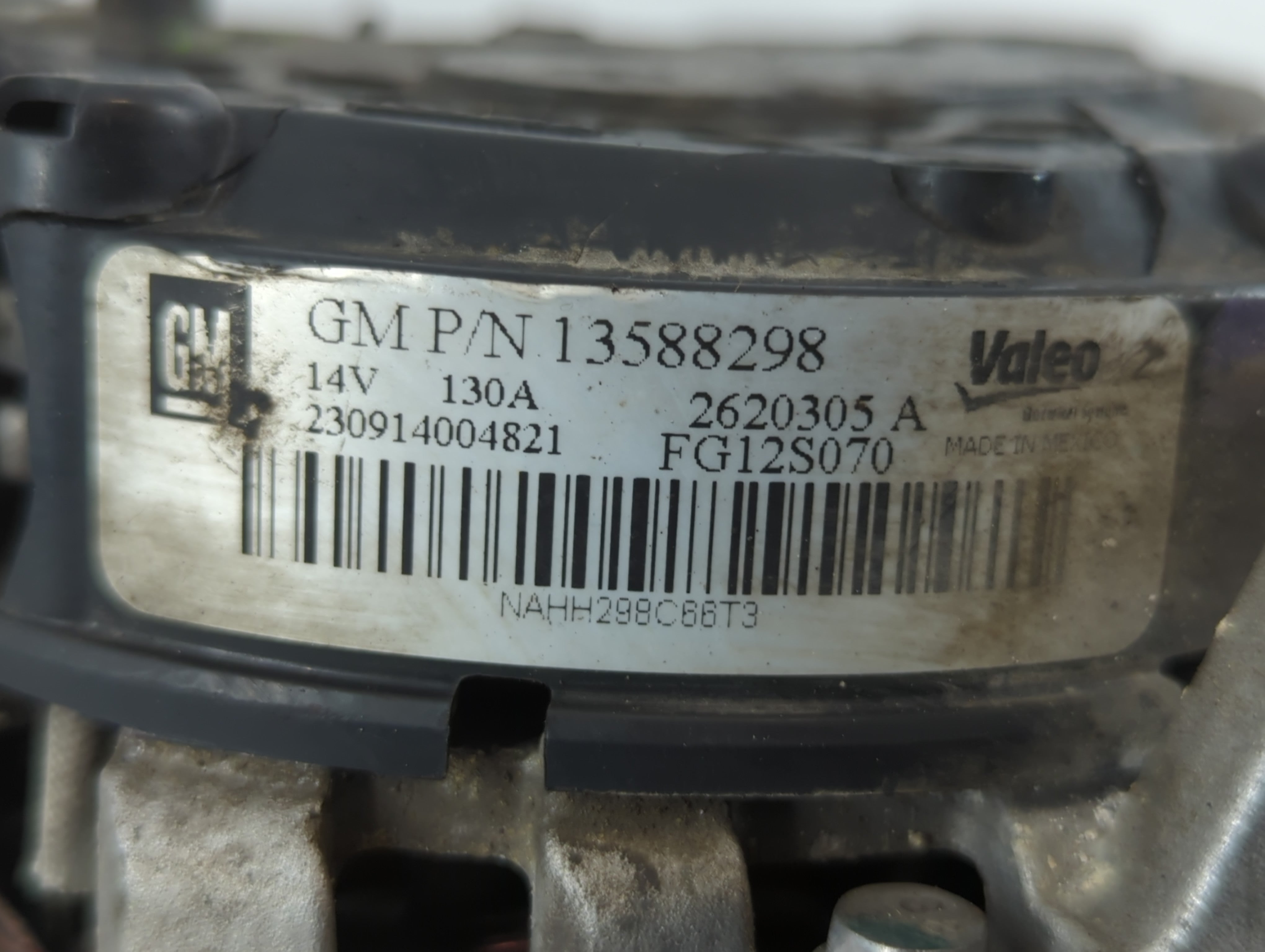 2011-2016 Chevrolet Cruze Alternator Replacement Generator Charging Assembly Engine OEM P/N:2620305 A 13588298 Fits OEM Used Auto Parts - Oemusedautoparts1.com