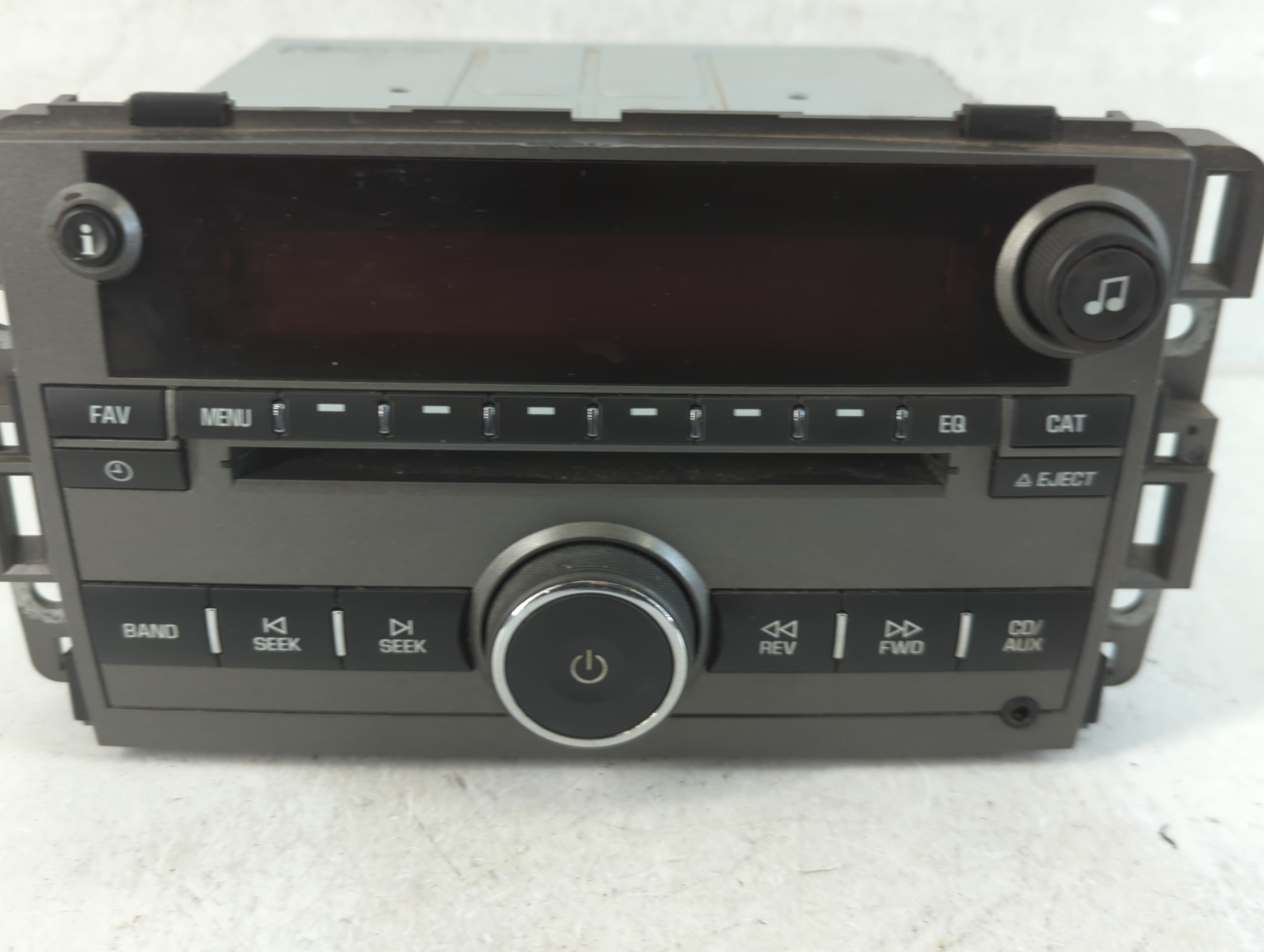 2008-2009 Saturn Vue Radio AM FM Cd Player Receiver Replacement Fits Fits 2008 2009 OEM Used Auto Parts - Oemusedautoparts1.com