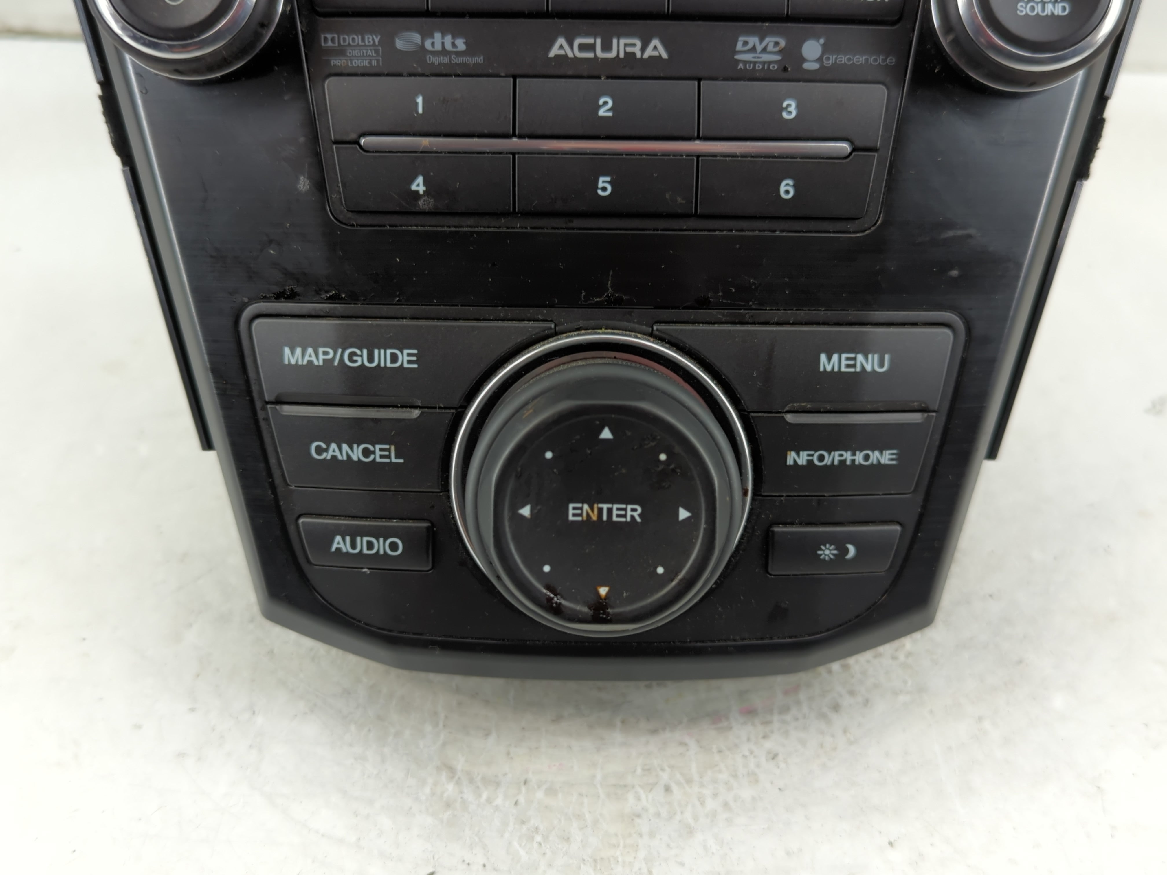 2010-2013 Acura Mdx Radio AM FM Cd Player Receiver Replacement P/N:39101-STX-A610-M1 Fits Fits 2010 2011 2012 2013 OEM Used Auto Parts - Oemusedautoparts1.com