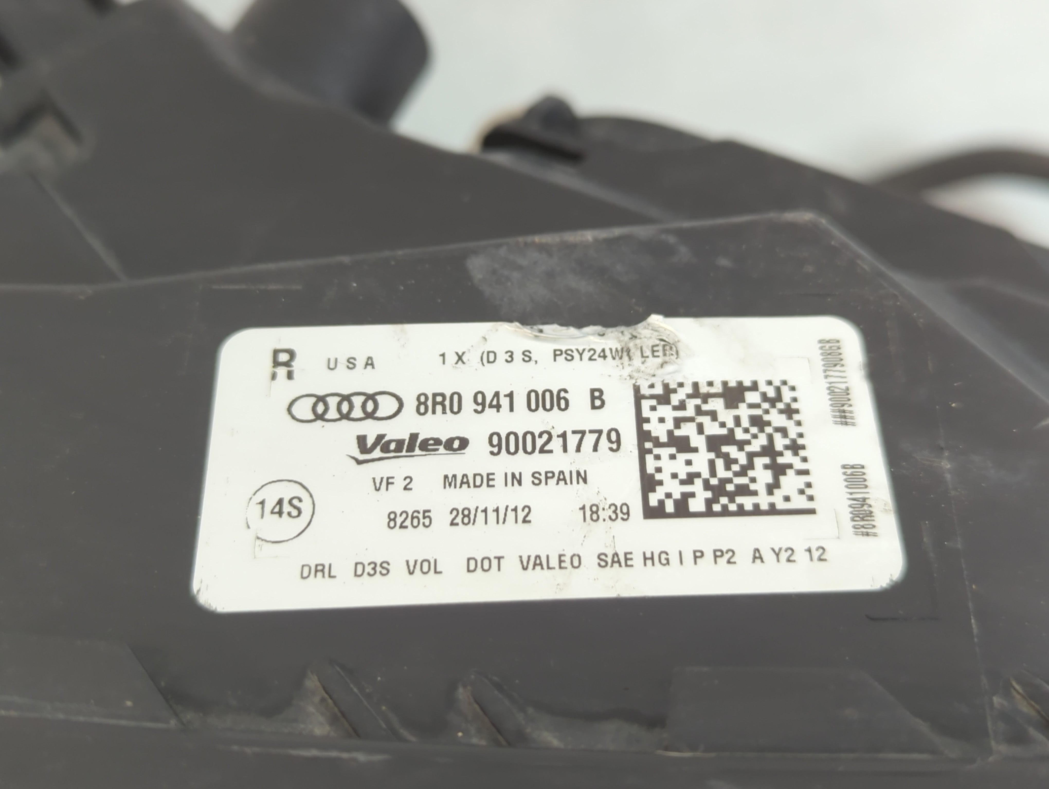 2013-2017 Audi Q5 Passenger Right Oem Head Light Headlight Lamp - Oemusedautoparts1.com