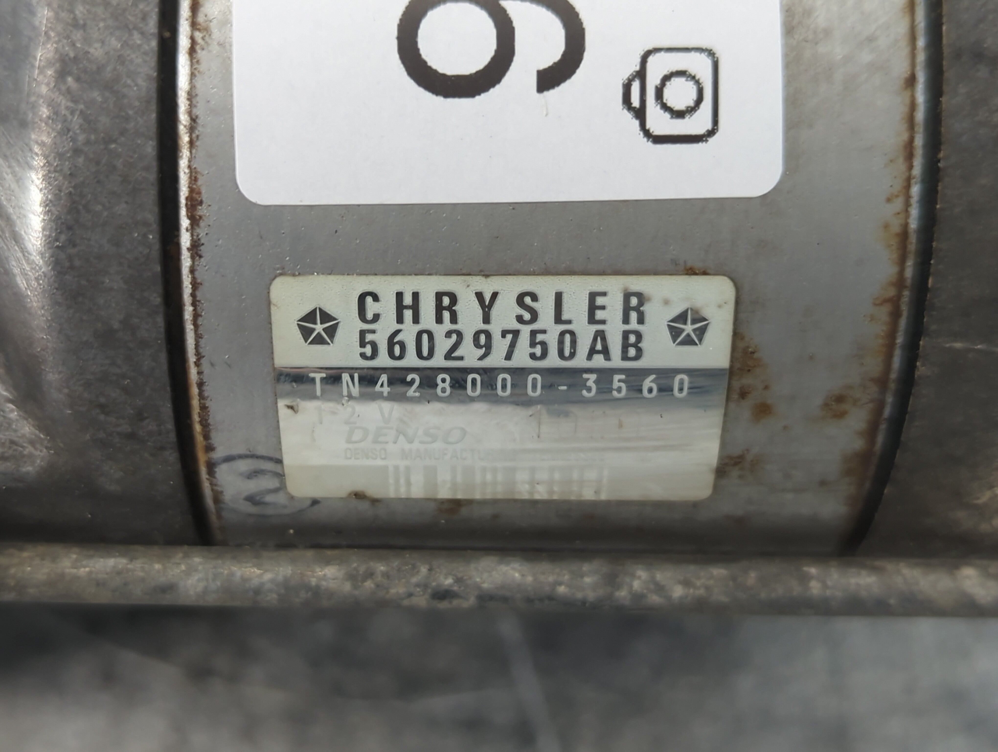 2007-2009 Chrysler Aspen Car Starter Motor Solenoid OEM P/N:TN428000-3560 56029750AB Fits Fits 2004 2005 2006 2007 2008 2009 OEM Used Auto Parts - Oemusedautoparts1.com