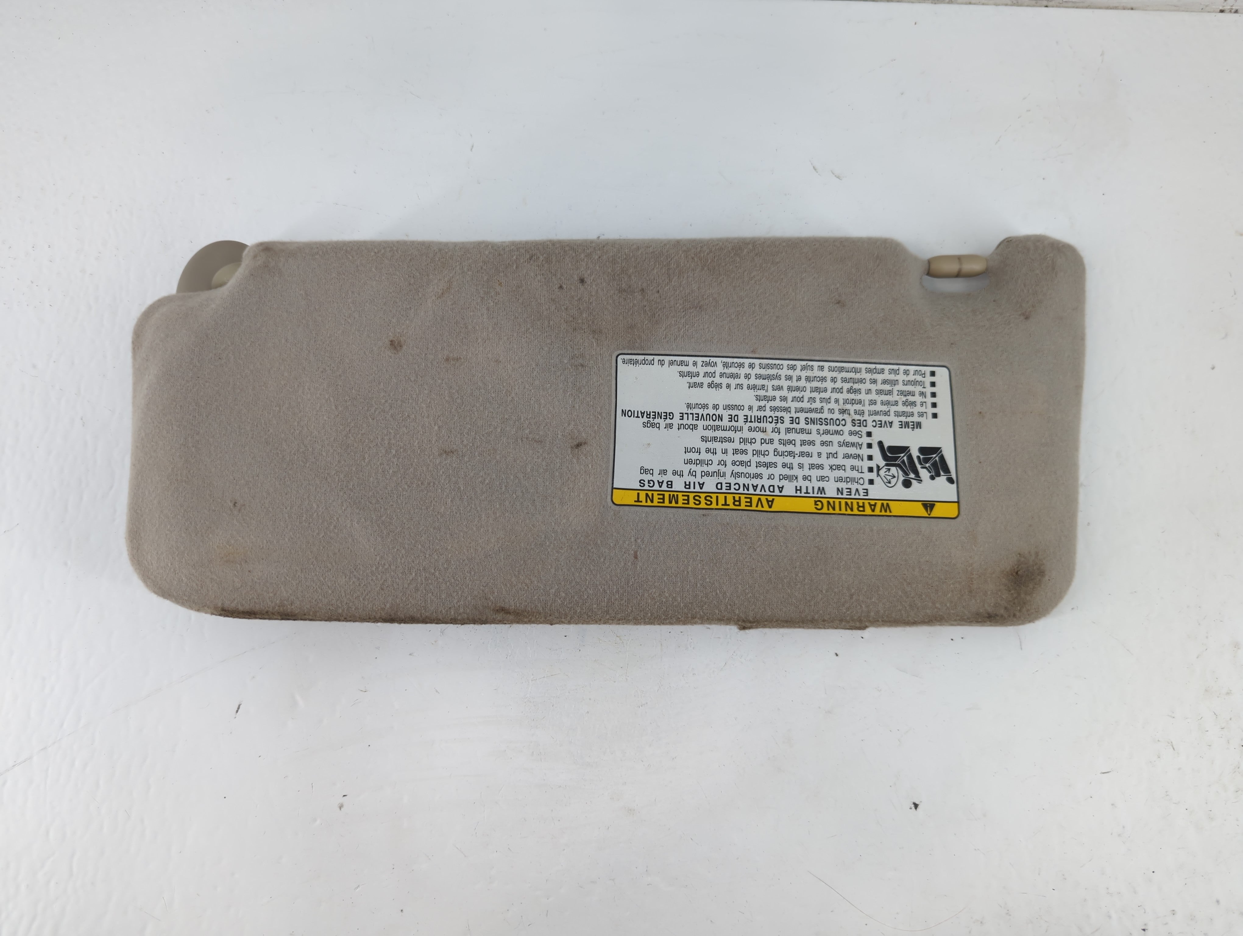 2007-2011 Toyota Camry Sun Visor Shade Replacement Driver Left Mirror Fits Fits 2007 2008 2009 2010 2011 OEM Used Auto Parts - Oemusedautoparts1.com