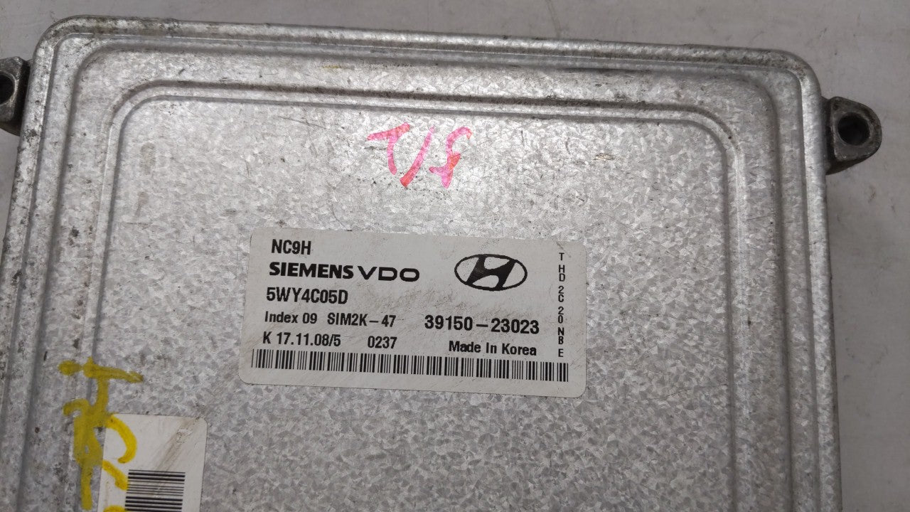 2007-2010 Hyundai Elantra PCM Engine Computer ECU ECM PCU OEM P/N:39150-23023 39150-23020 Fits 2007 2008 2009 2010 OEM Used Auto Parts - Oemusedautoparts1.com