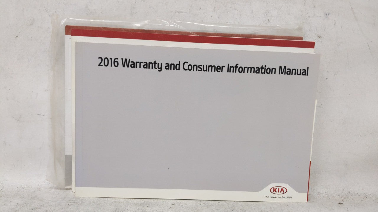 2016 Kia Optima Owners Manual Book Guide OEM Used Auto Parts - Oemusedautoparts1.com