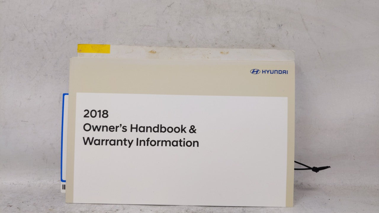 2018 Hyundai Elantra Owners Manual Book Guide OEM Used Auto Parts - Oemusedautoparts1.com