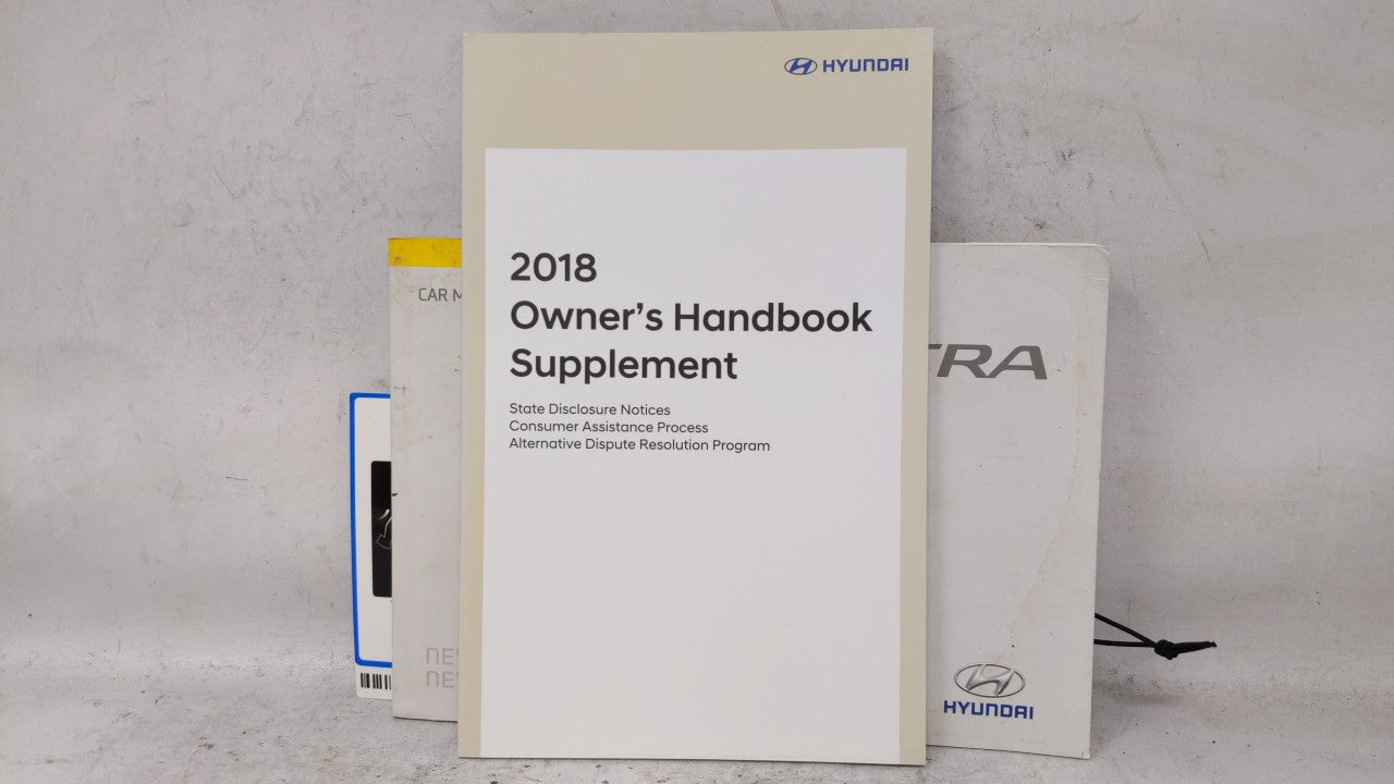 2018 Hyundai Elantra Owners Manual Book Guide OEM Used Auto Parts - Oemusedautoparts1.com