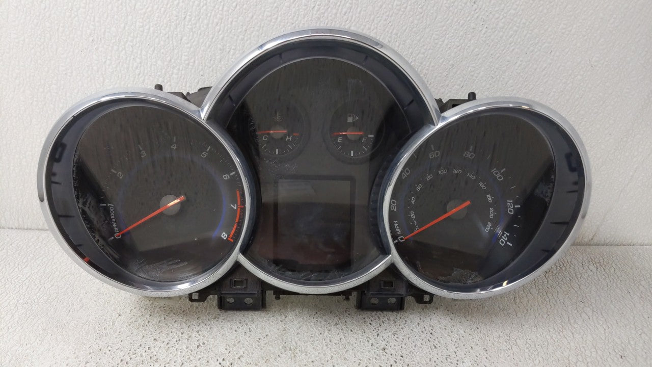 2013-2014 Chevrolet Cruze Instrument Cluster Speedometer Gauges P/N:95129376 Fits 2013 2014 OEM Used Auto Parts - Oemusedautoparts1.com