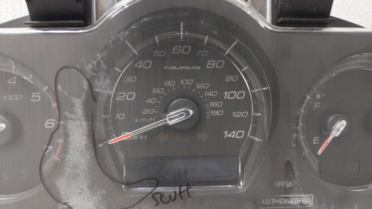 2011 Ford Taurus Instrument Cluster Speedometer Gauges P/N:BG1T-10849-CD BG1T-10849-CD Fits OEM Used Auto Parts - Oemusedautoparts1.com