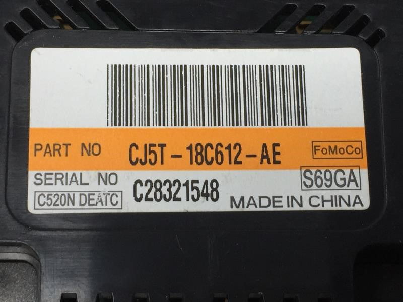 2013 Ford Escape Climate Control Module Temperature AC/Heater Replacement P/N:CJ5T-18C612-AE Fits OEM Used Auto Parts - Oemusedautoparts1.com