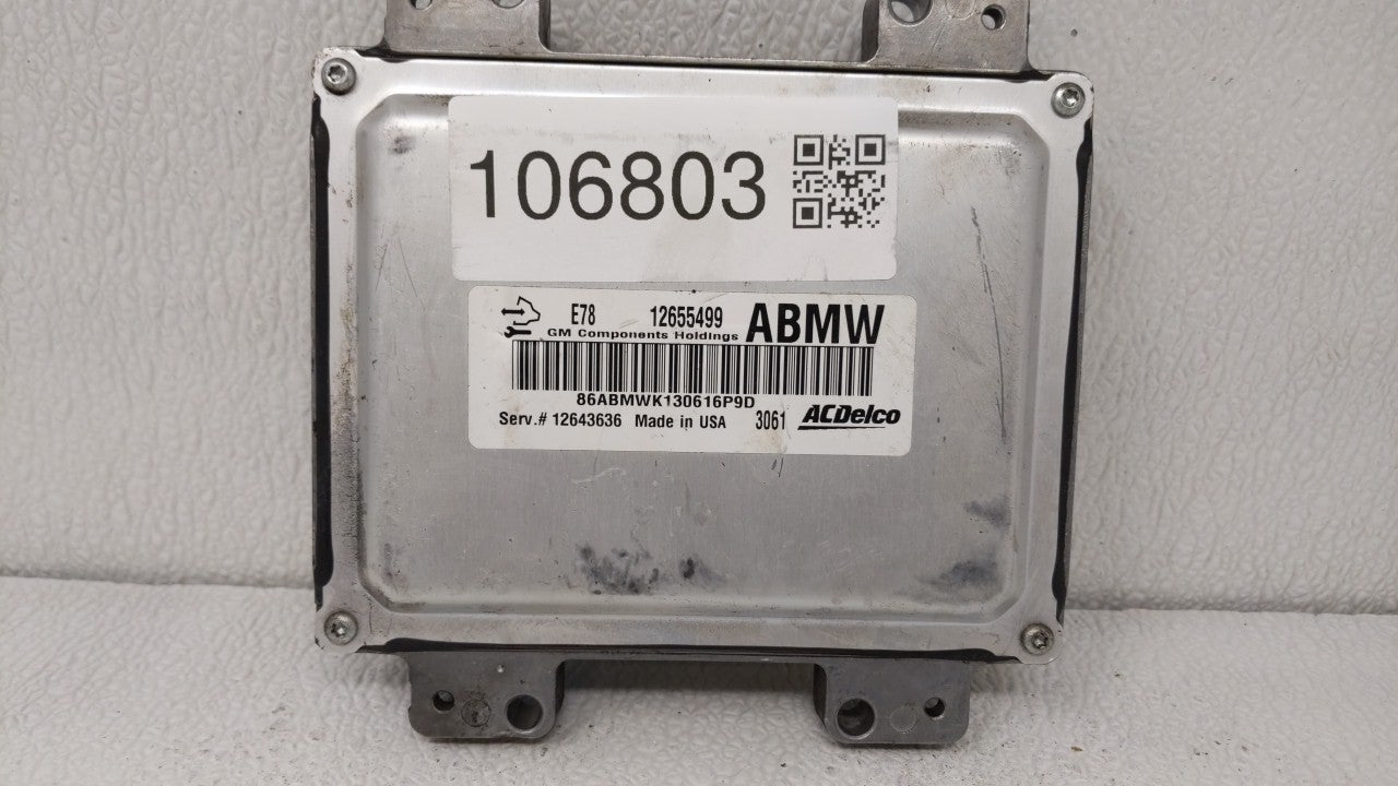 2012-2016 Chevrolet Silverado PCM Engine Computer ECU ECM PCU OEM P/N:12669325 12669749 Fits 2011 2012 2013 2014 2015 2016 OEM Used Auto Parts - Oemusedautoparts1.com