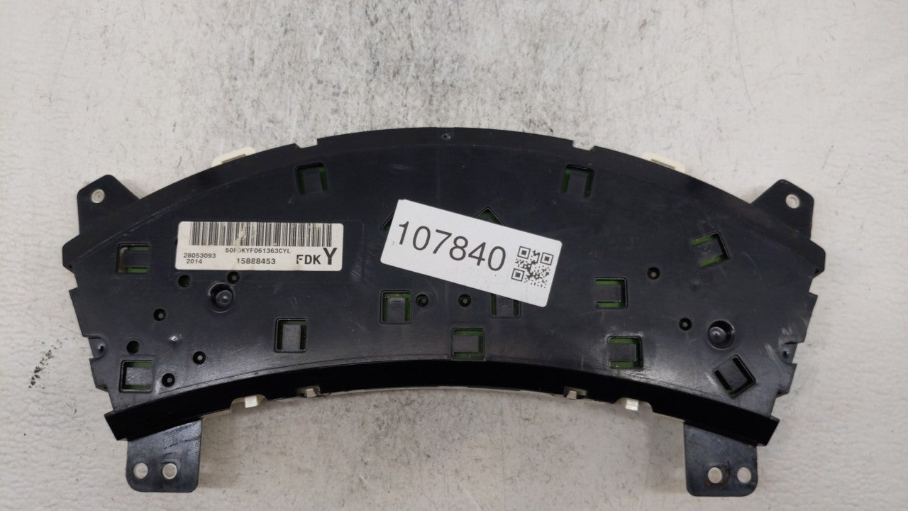 2006 Pontiac Grand Prix Instrument Cluster Speedometer Gauges P/N:15888453 Fits OEM Used Auto Parts - Oemusedautoparts1.com