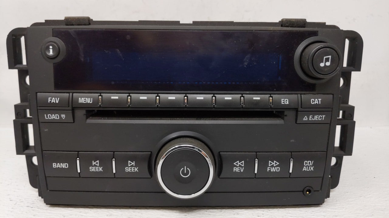 2009 Chevrolet Impala Radio AM FM Cd Player Receiver Replacement P/N:20756284 20756284 Fits OEM Used Auto Parts - Oemusedautoparts1.com