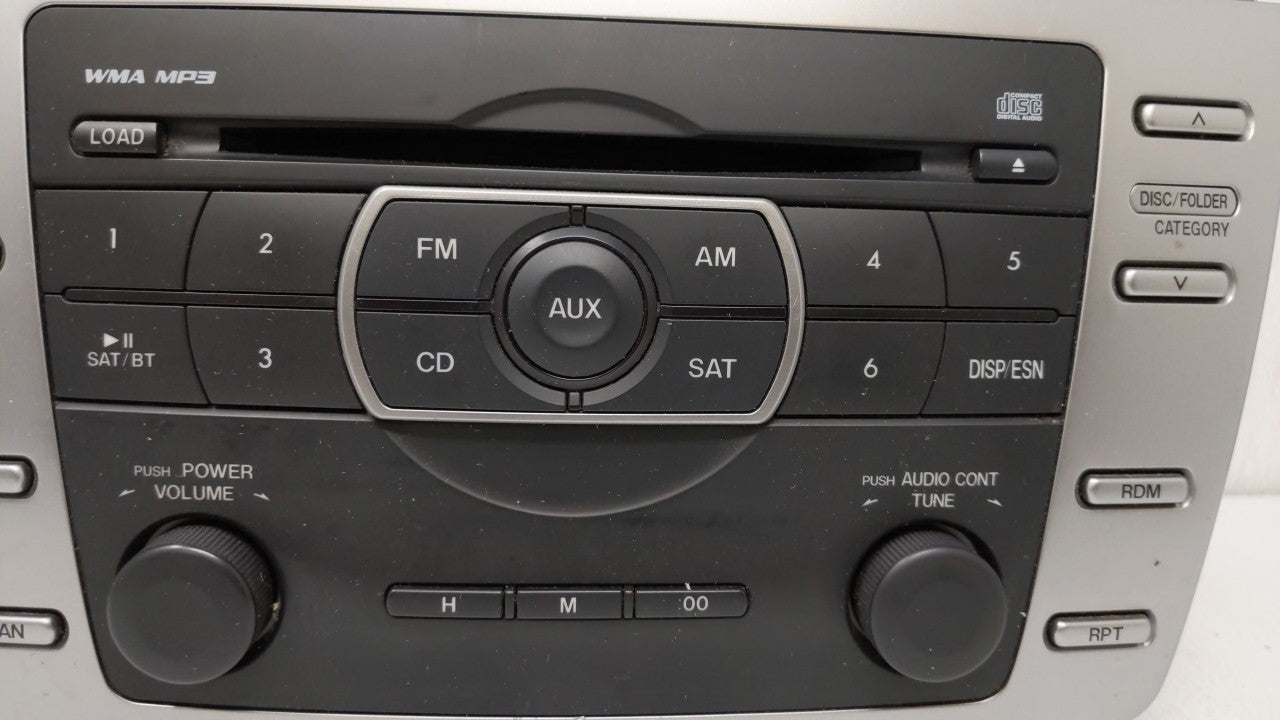 2011-2013 Mazda 6 Radio AM FM Cd Player Receiver Replacement P/N:GEG4 66 9RX GEG1 66 9R0 Fits 2011 2012 2013 OEM Used Auto Parts - Oemusedautoparts1.com