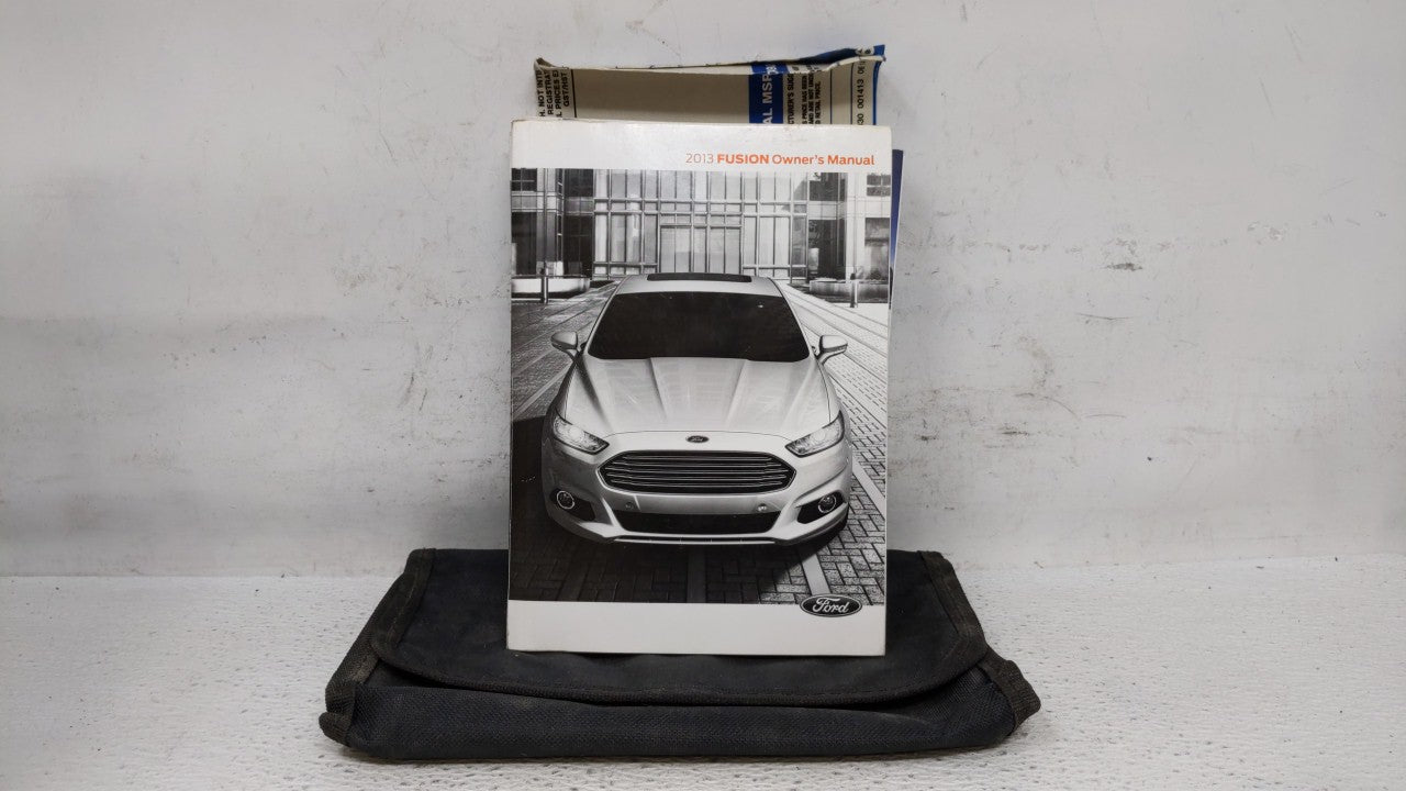 2013 Ford Fusion Owners Manual Book Guide OEM Used Auto Parts - Oemusedautoparts1.com