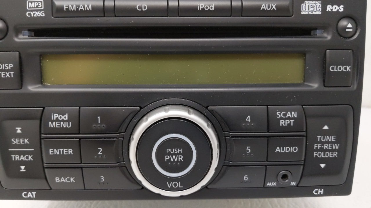 2011-2015 Nissan Rogue Radio AM FM Cd Player Receiver Replacement P/N:28185 1VK1A 28185 1VX2A Fits 2011 2012 2013 2014 2015 OEM Used Auto Parts - Oemusedautoparts1.com