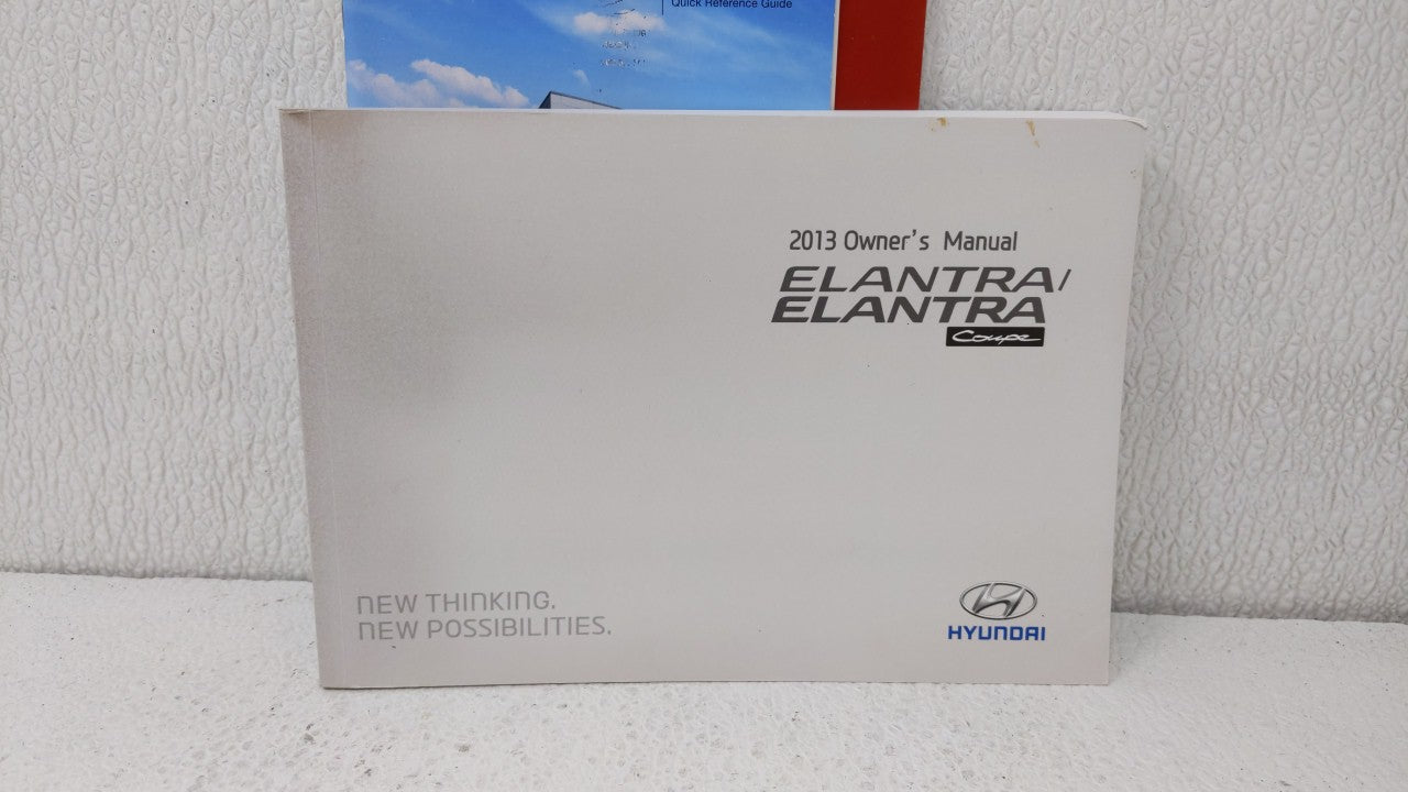 2013 Hyundai Elantra Owners Manual Book Guide OEM Used Auto Parts - Oemusedautoparts1.com