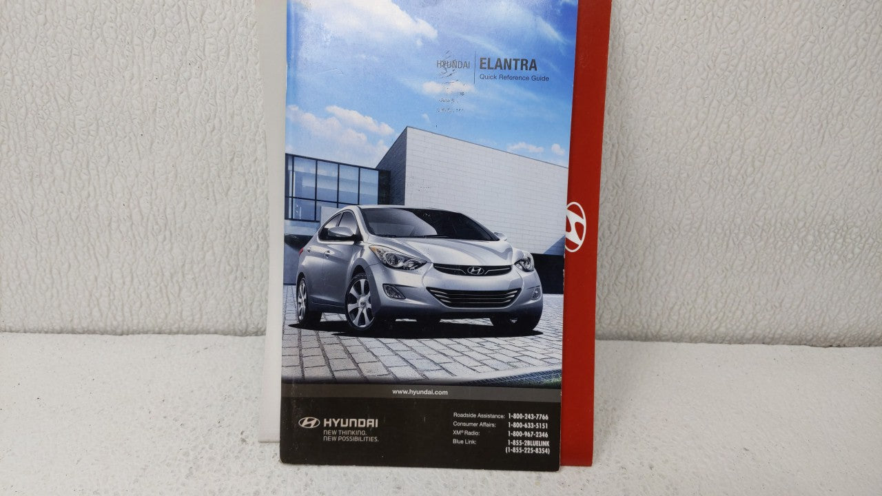 2013 Hyundai Elantra Owners Manual Book Guide OEM Used Auto Parts - Oemusedautoparts1.com