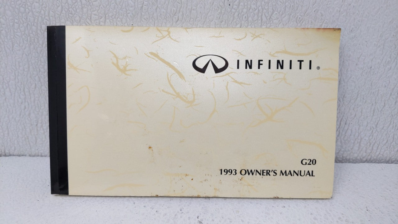 1993 Infiniti G20 Owners Manual Book Guide OEM Used Auto Parts - Oemusedautoparts1.com