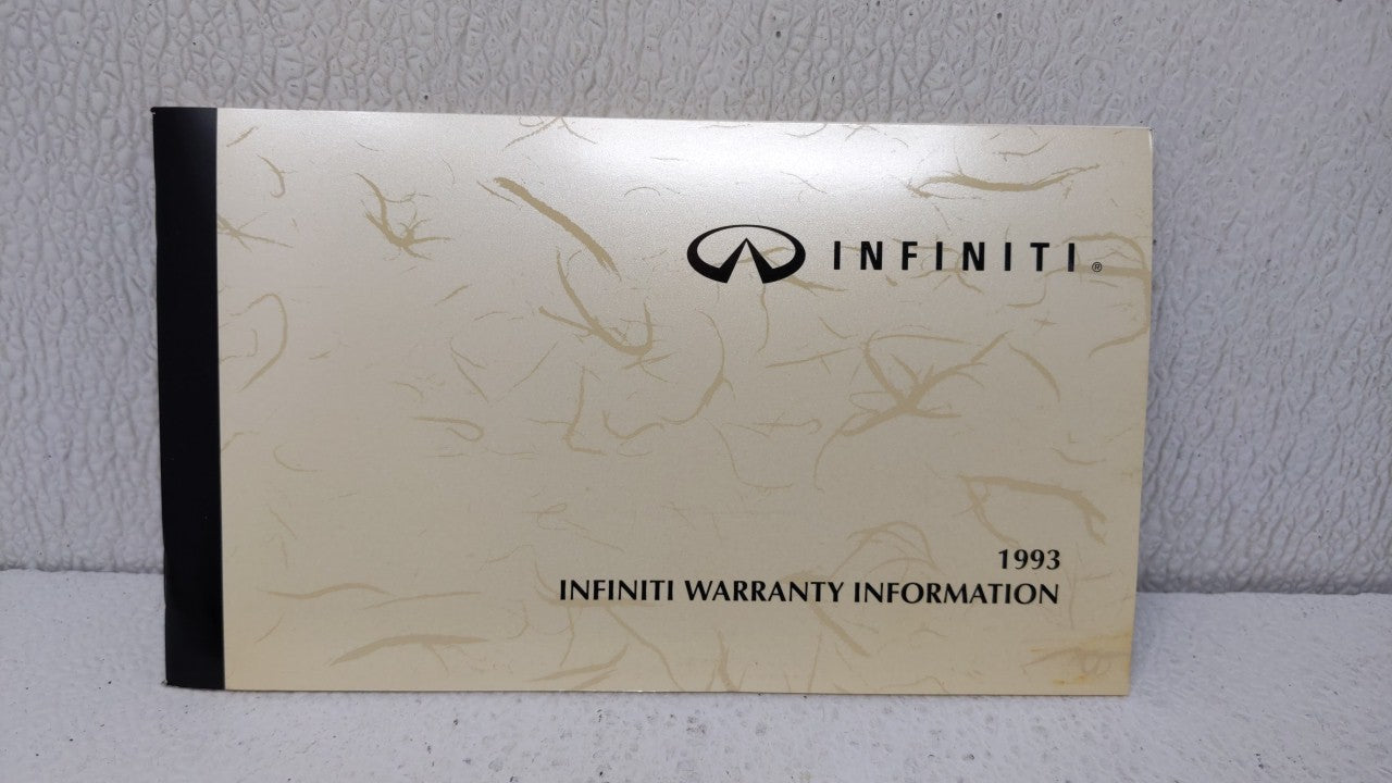1993 Infiniti G20 Owners Manual Book Guide OEM Used Auto Parts - Oemusedautoparts1.com