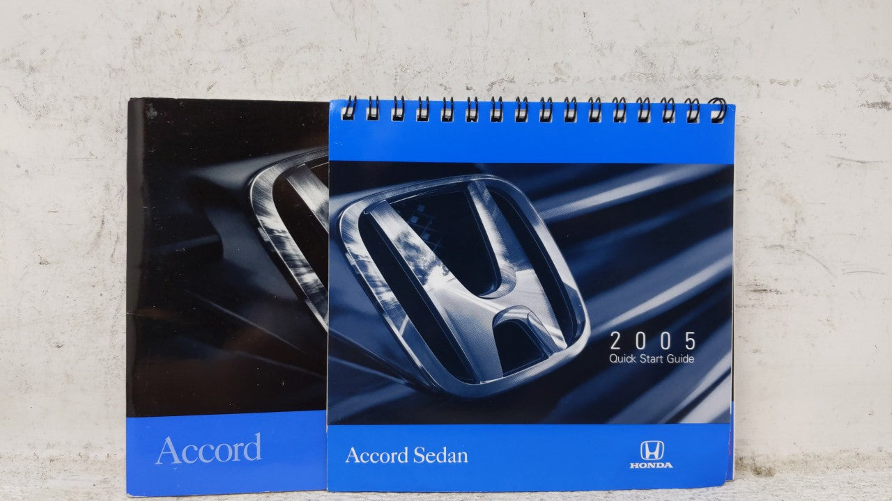 2005 Honda Accord Owners Manual Book Guide OEM Used Auto Parts - Oemusedautoparts1.com