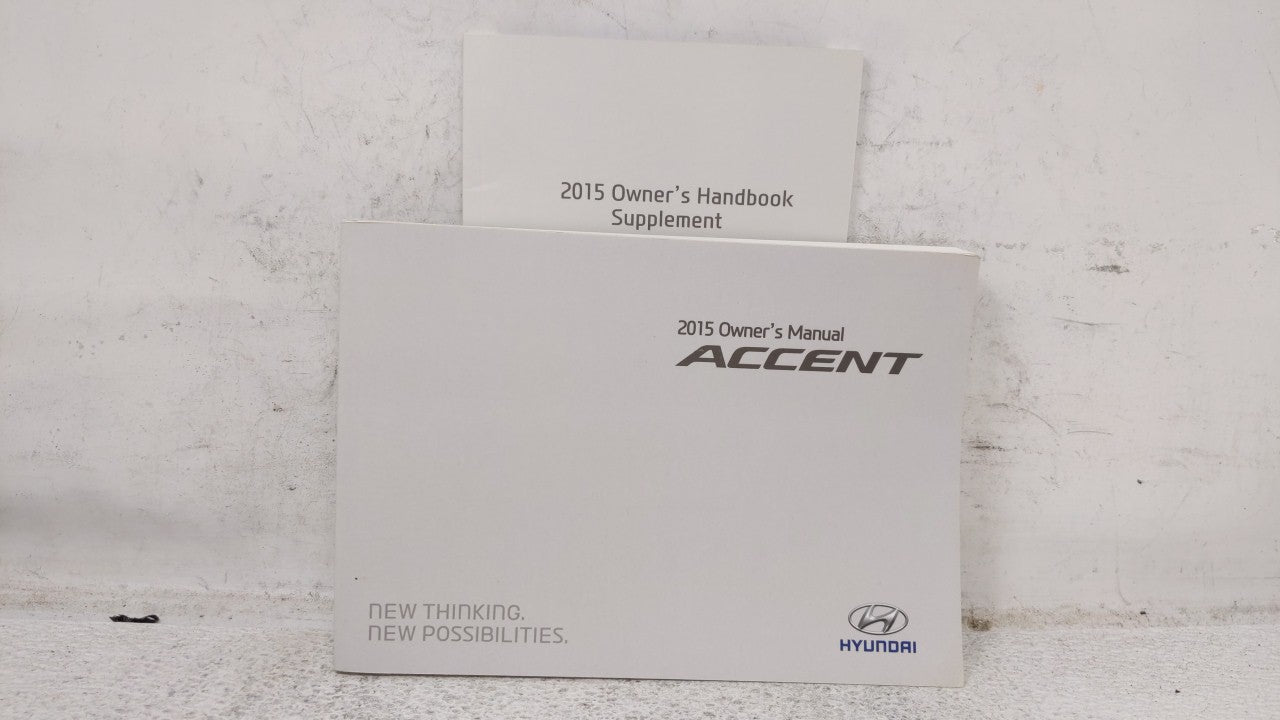 2015 Hyundai Accent Owners Manual Book Guide OEM Used Auto Parts - Oemusedautoparts1.com