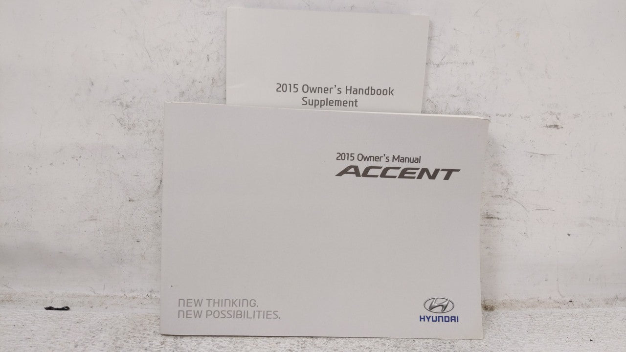 2015 Hyundai Accent Owners Manual Book Guide OEM Used Auto Parts - Oemusedautoparts1.com