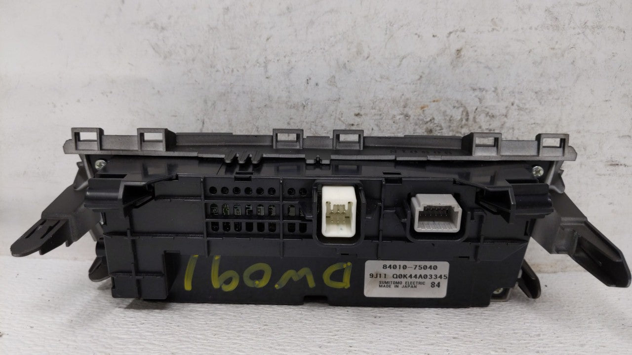 2010-2012 Lexus Hs250h Climate Control Module Temperature AC/Heater Replacement P/N:84010-75040 Fits 2010 2011 2012 OEM Used Auto Parts - Oemusedautoparts1.com