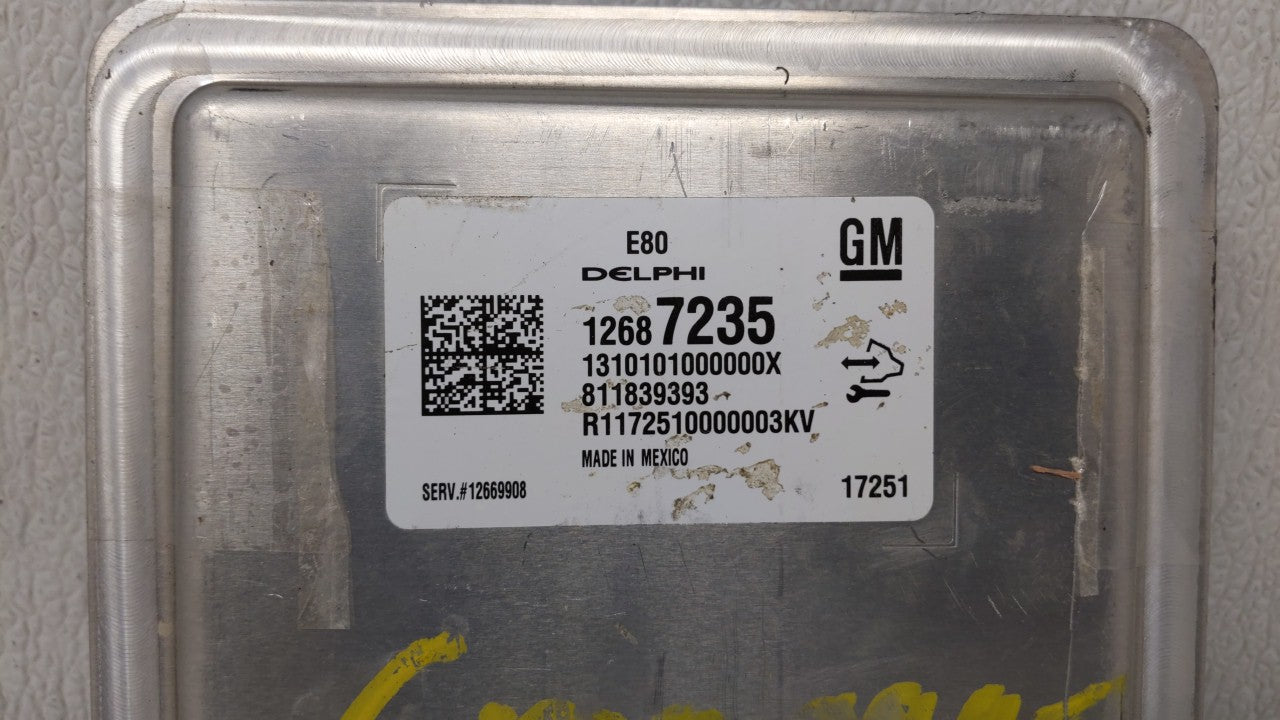 2018-2019 Chevrolet Equinox PCM Engine Computer ECU ECM PCU OEM P/N:12680876 12677677 Fits 2017 2018 2019 OEM Used Auto Parts - Oemusedautoparts1.com