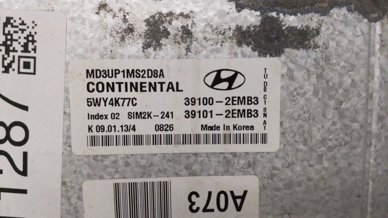 2011-2013 Hyundai Elantra Engine Computer Ecu Pcm Ecm Pcu Oem 111287 - Oemusedautoparts1.com