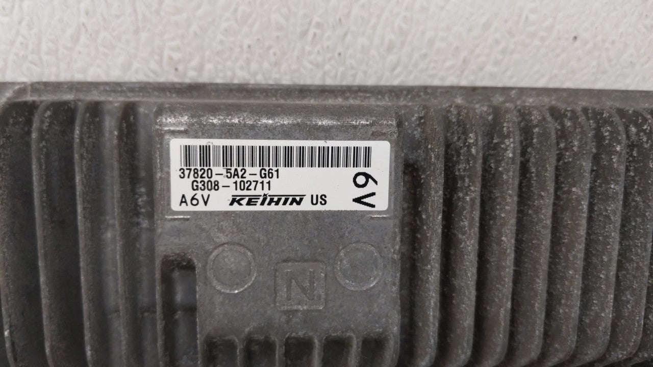 2014 Honda Accord PCM Engine Computer ECU ECM PCU OEM P/N:37820-5A2-G61 37820-5A2-B62 Fits OEM Used Auto Parts - Oemusedautoparts1.com