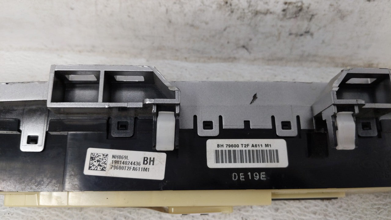 2013-2015 Honda Accord Climate Control Module Temperature AC/Heater Replacement P/N:79600T2FA611M1 BH79600T2FA611M1 Fits OEM Used Auto Parts - Oemusedautoparts1.com