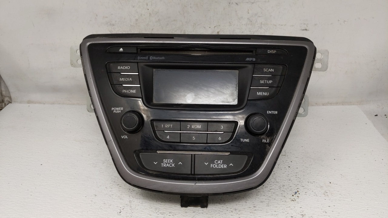 2013 Hyundai Elantra Radio AM FM Cd Player Receiver Replacement P/N:96170-3X165 96170-3X161RA5 Fits OEM Used Auto Parts - Oemusedautoparts1.com